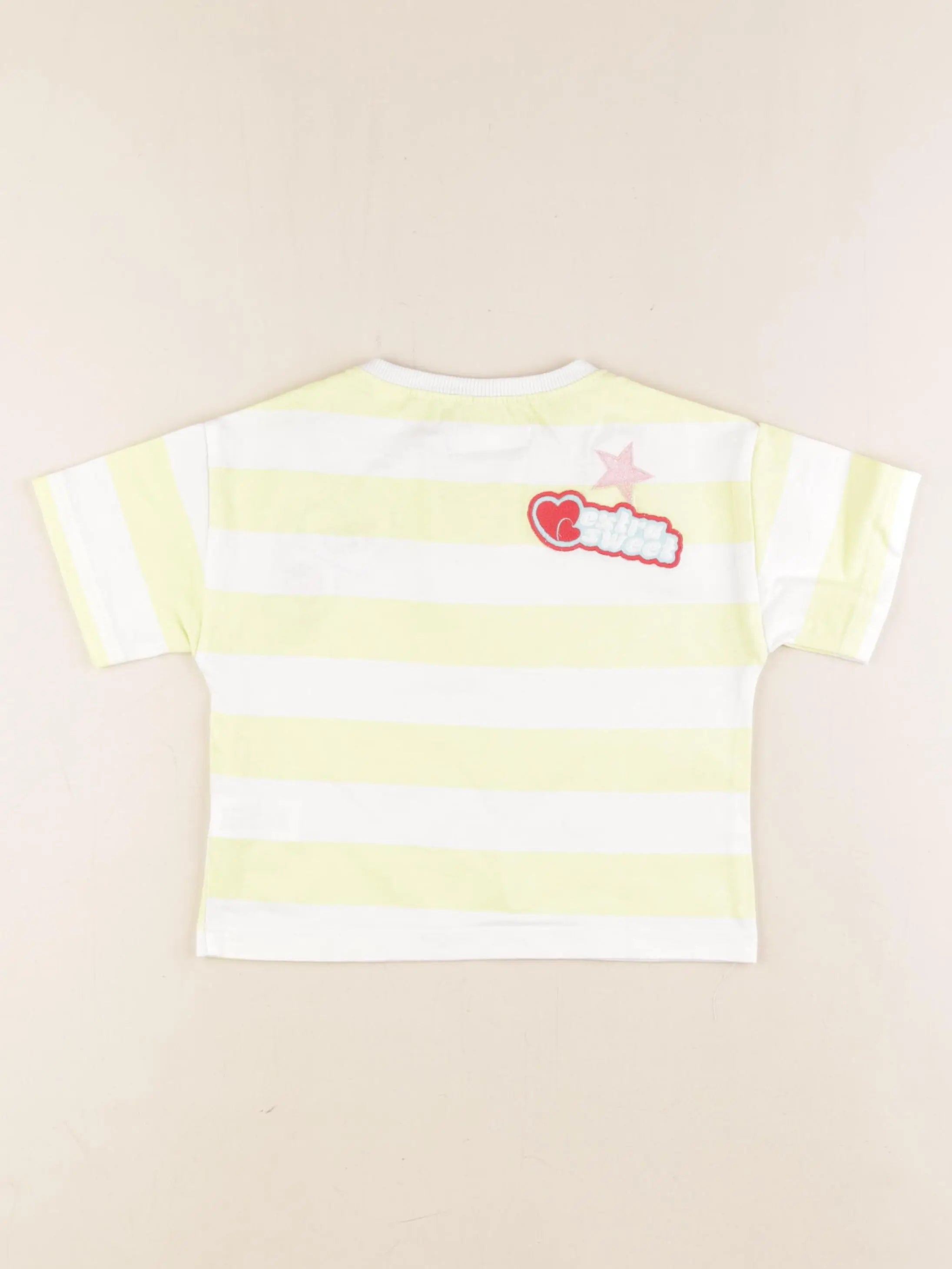 Zara - tee-shirt imprimé au dos blanc, jaune - 5 ans