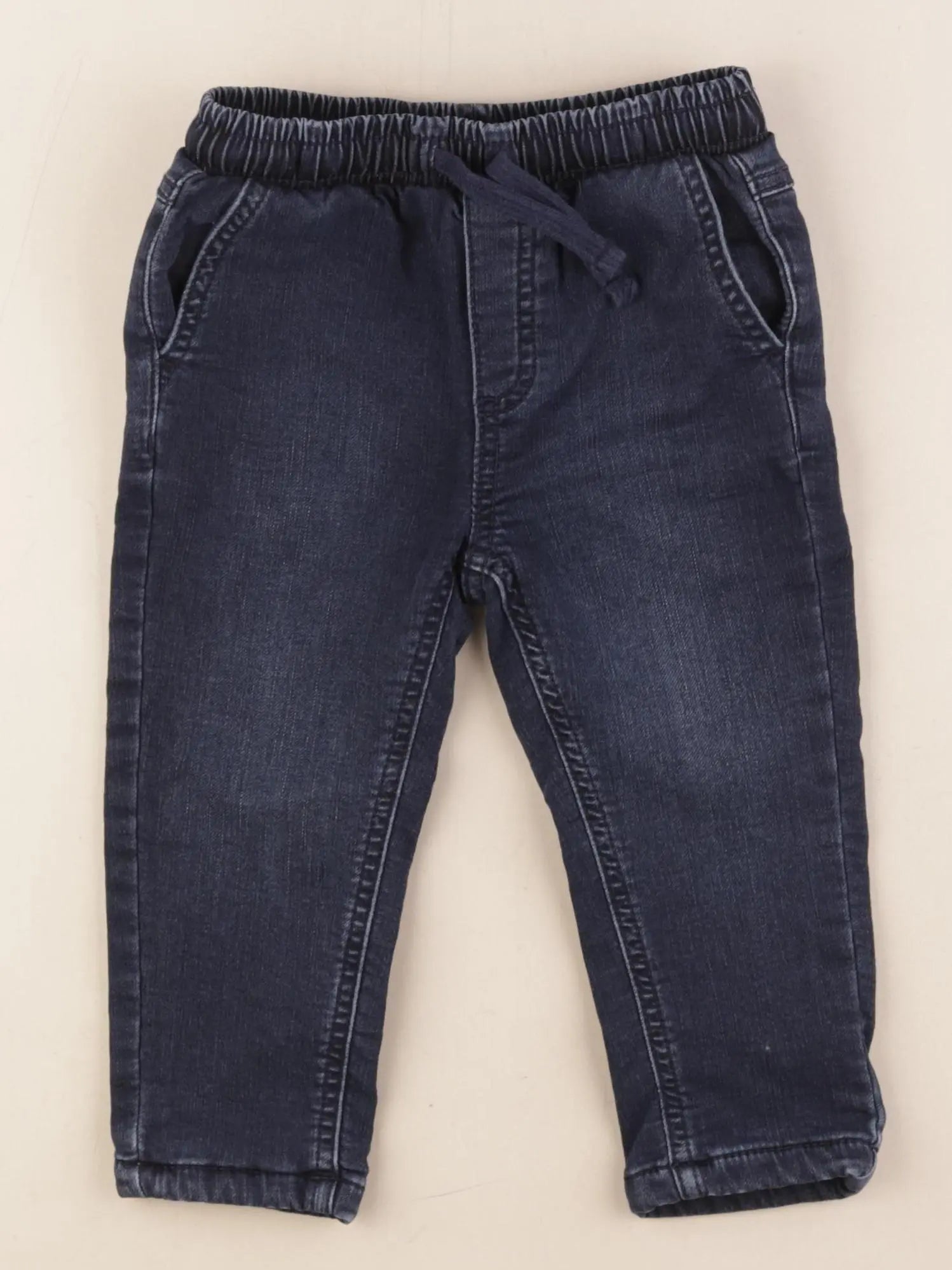 Vertbaudet - jean doublé bleu - 2 ans