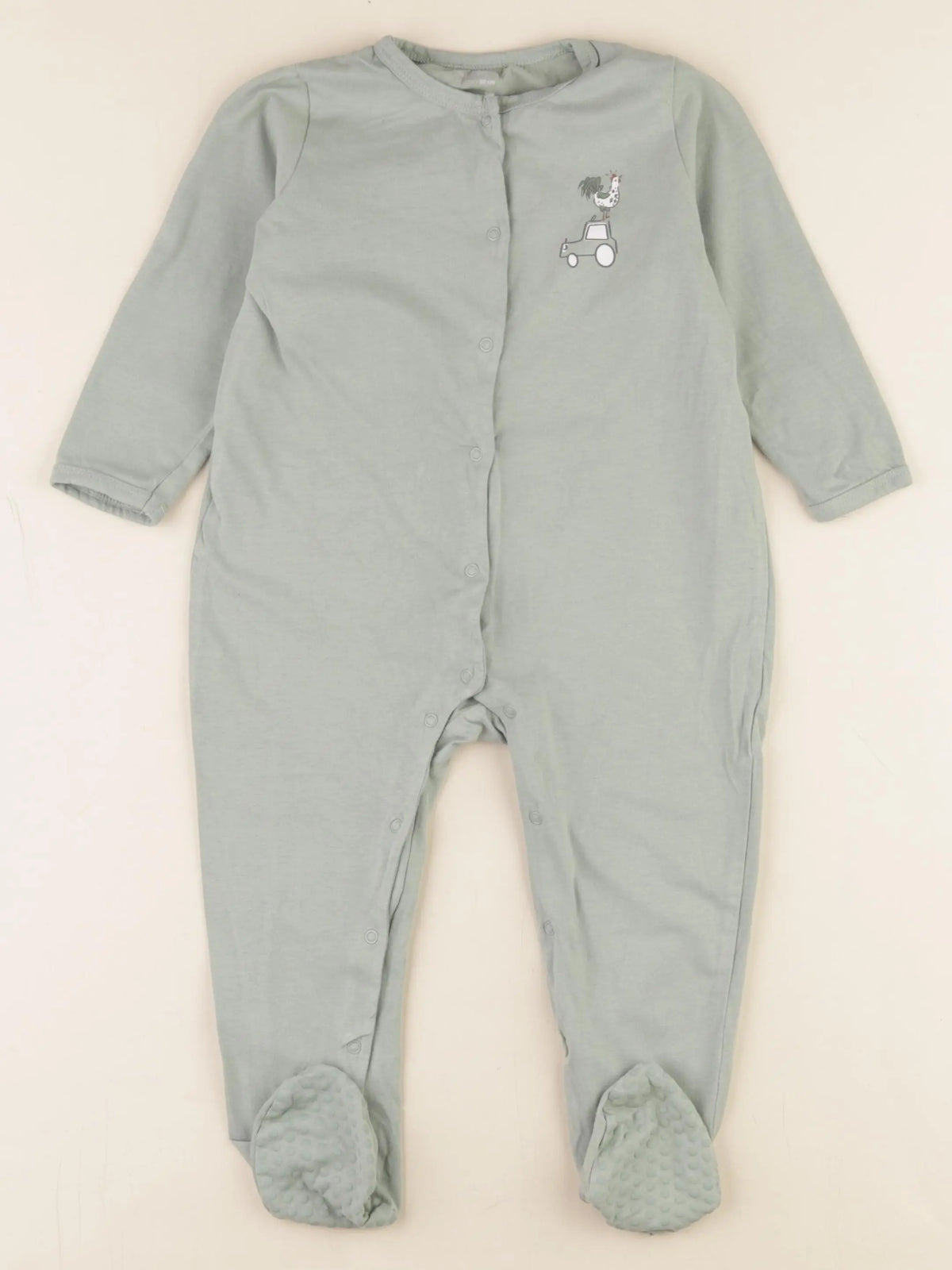 Vertbaudet - pyjama coton vert - 24 mois