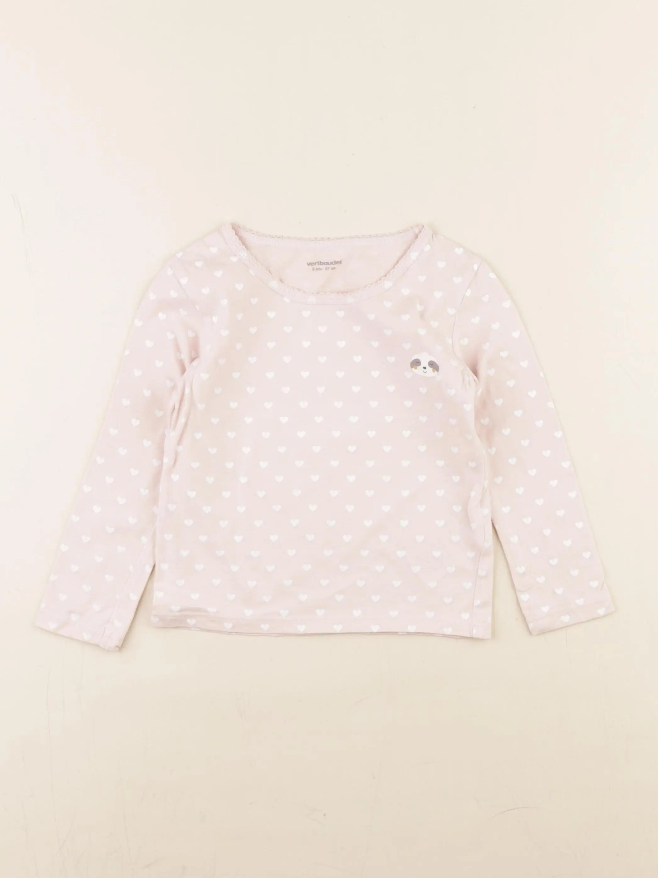 Vertbaudet - maillot de corps rose - 3 ans