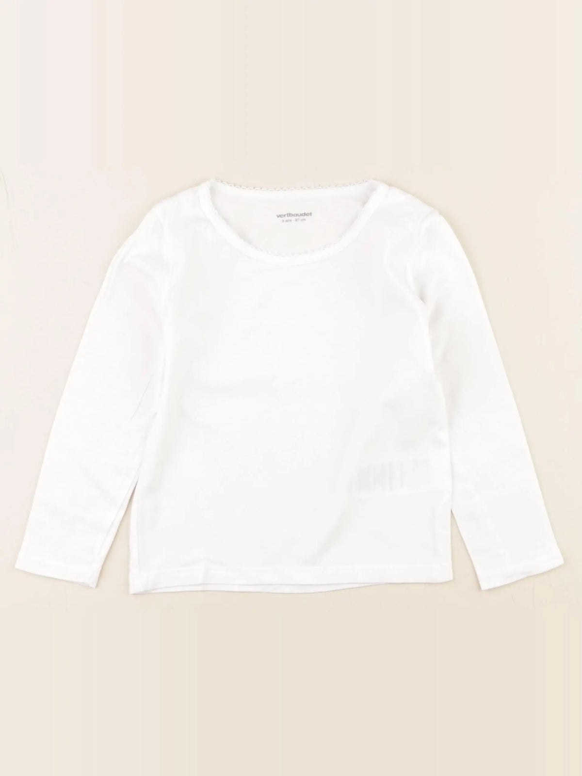 Vertbaudet - maillot de corps blanc - 3 ans