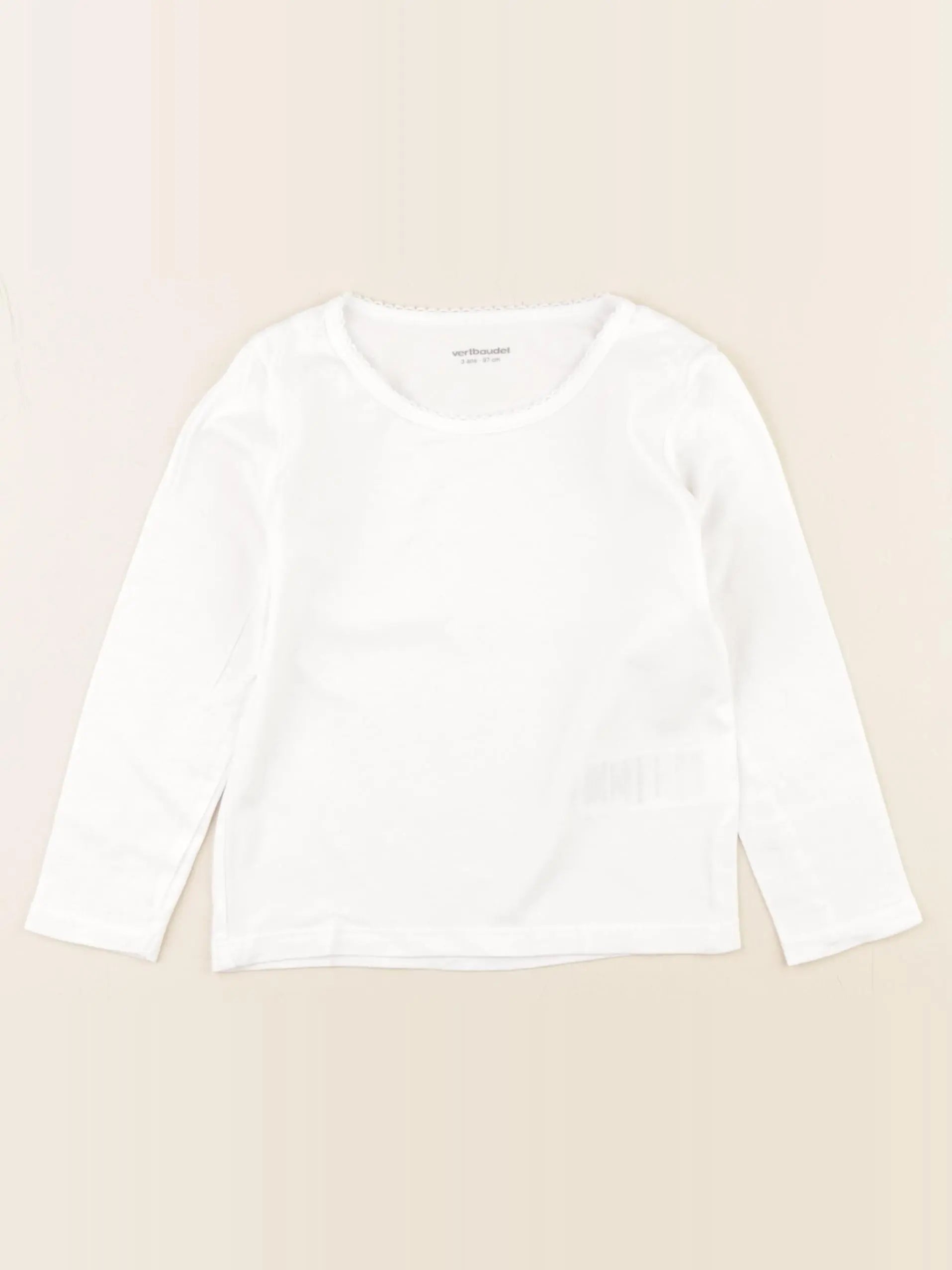 Vertbaudet - maillot de corps blanc - 3 ans