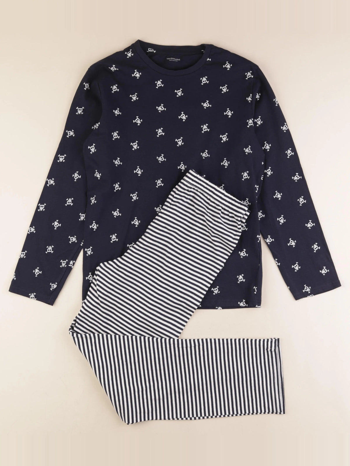 Vertbaudet - pyjama coton bleu - 14 ans