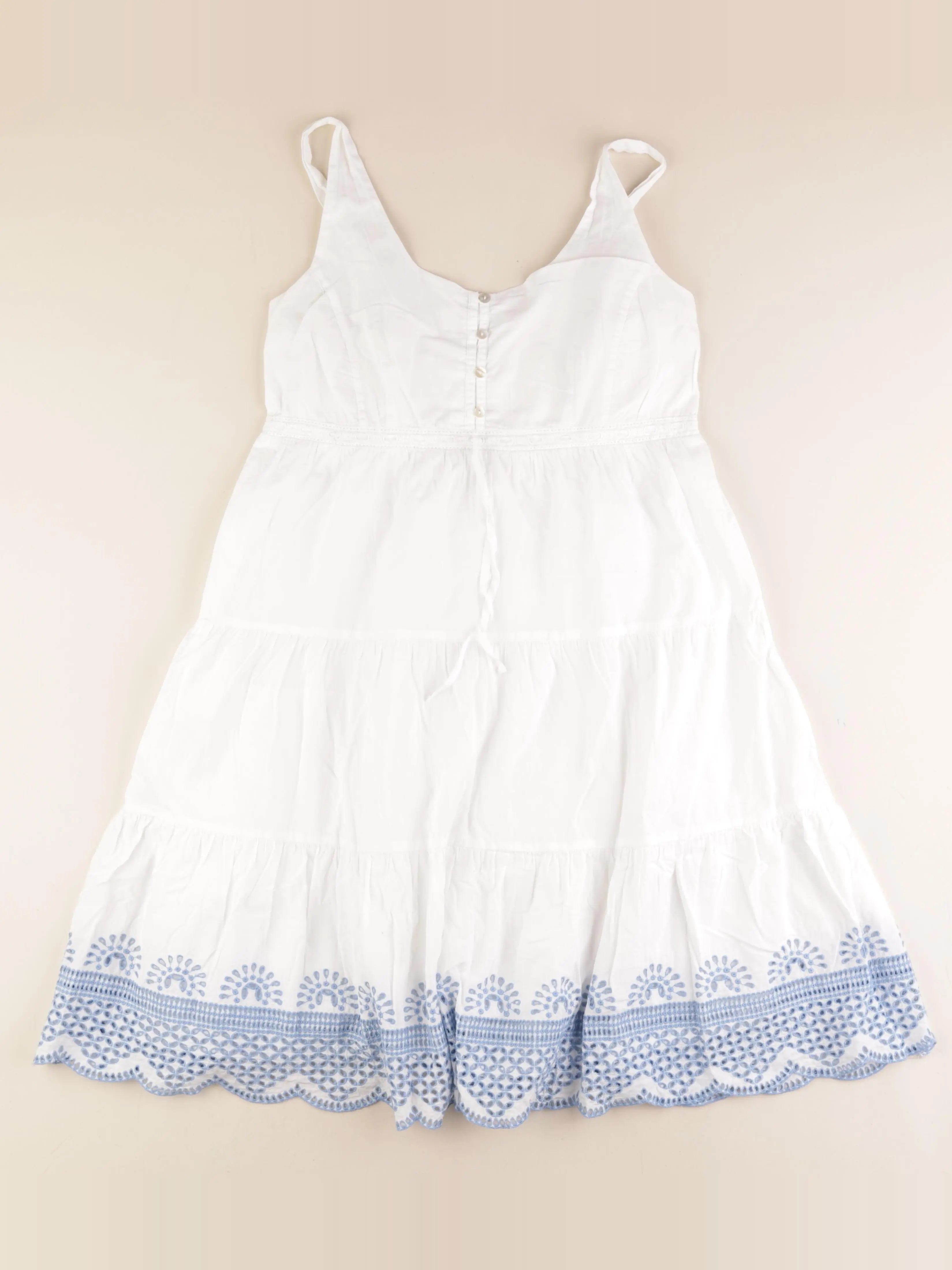 Seraphine - robe grossesse blanc, bleu - 38