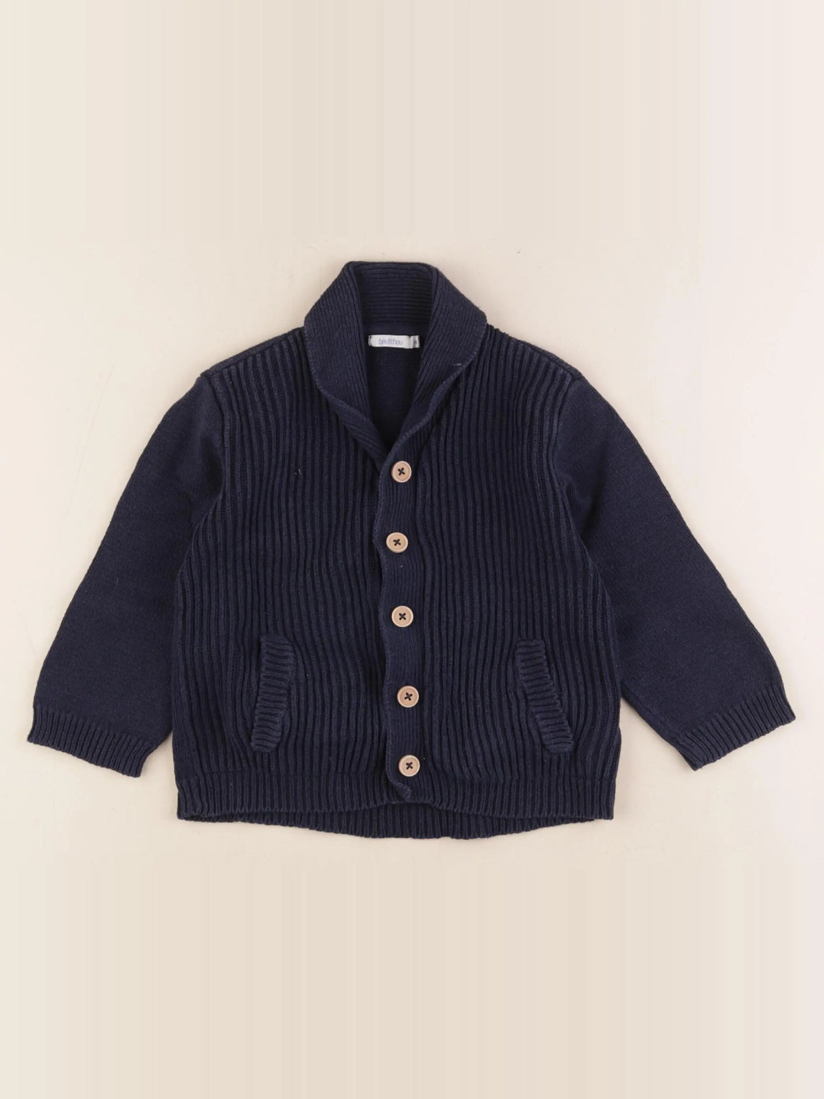 Boutchou - gilet bleu - 24 mois
