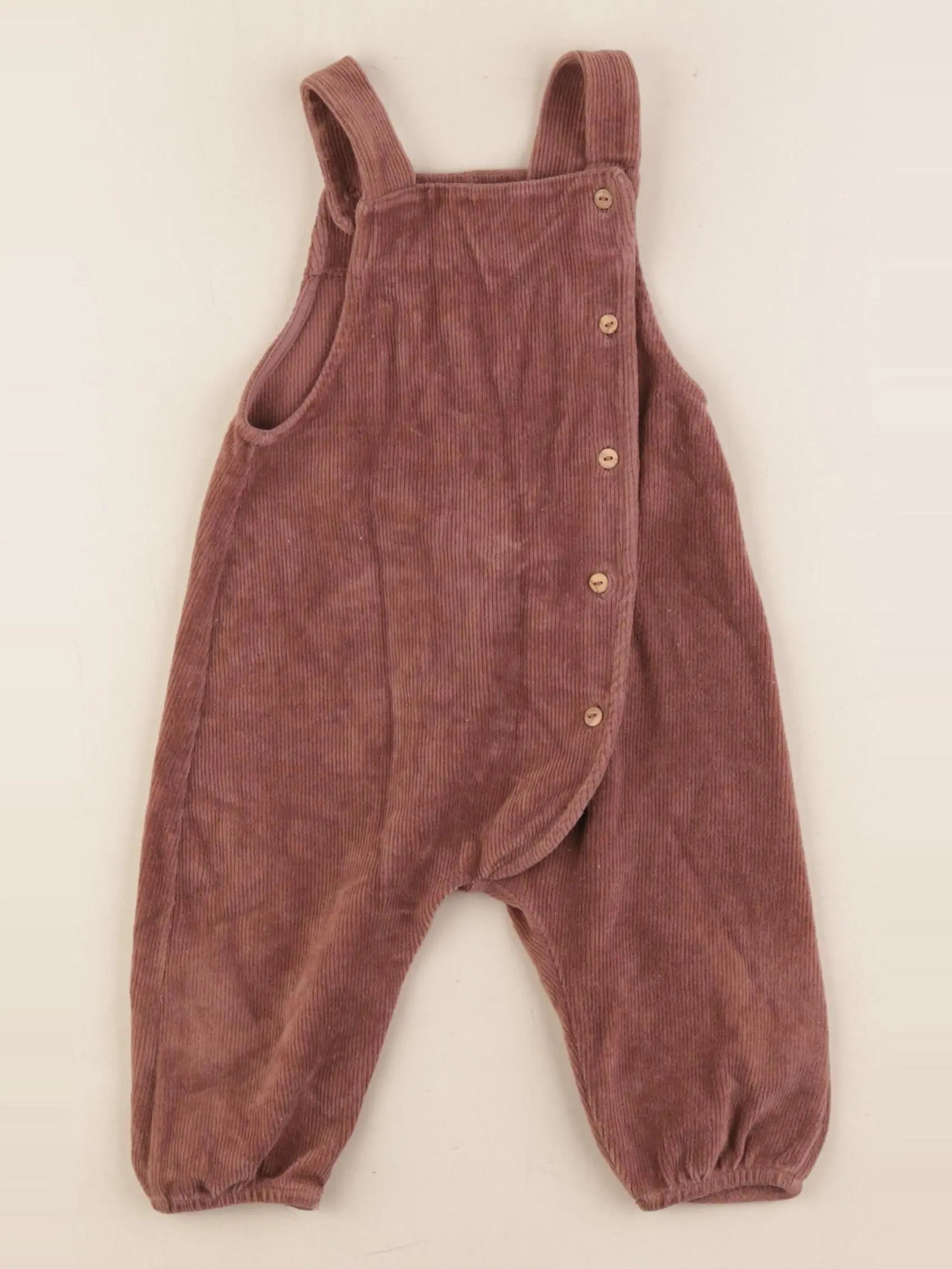 Zara - salopette marron - 6/9 mois