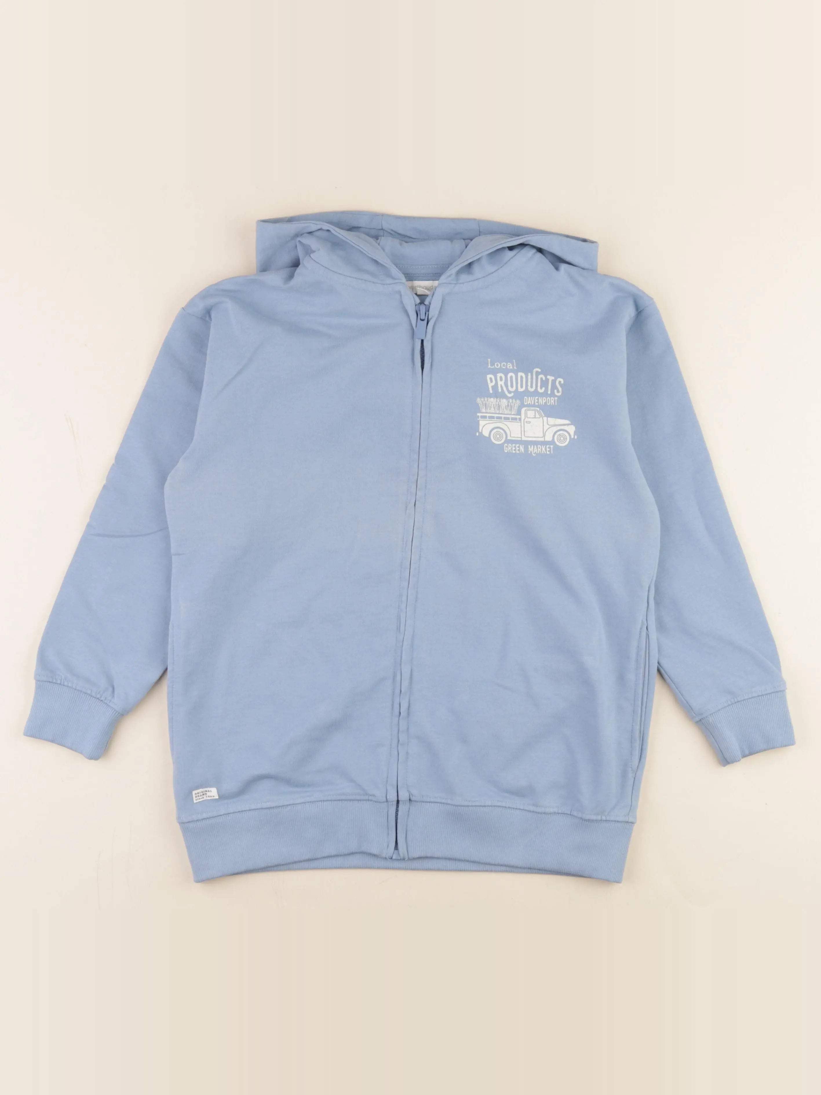 Vertbaudet - sweat bleu - 10 ans