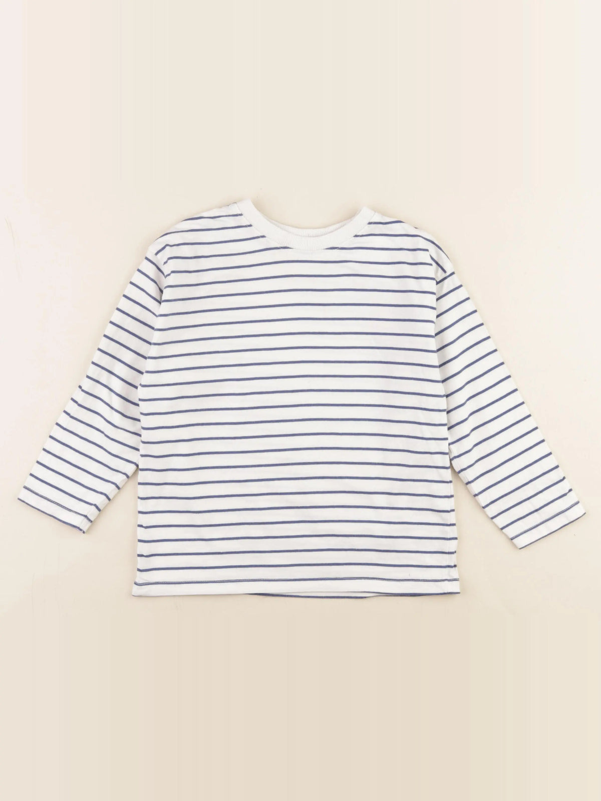 Zara - tee-shirt bleu, blanc - 5 ans