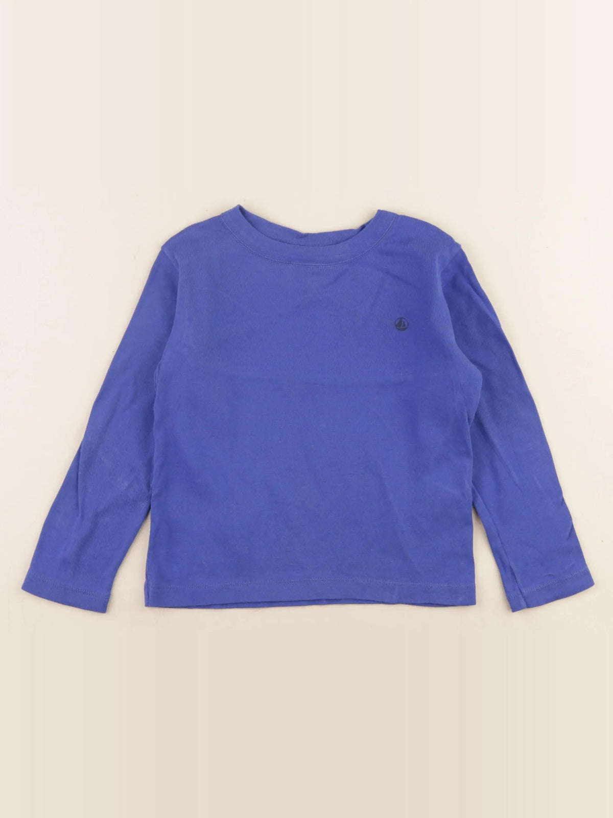 Petit Bateau - tee-shirt bleu - 5 ans