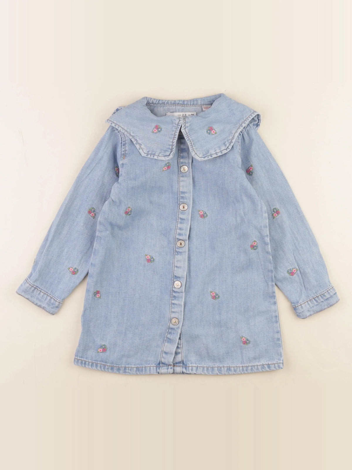 Zara - robe bleu - 2/3 ans