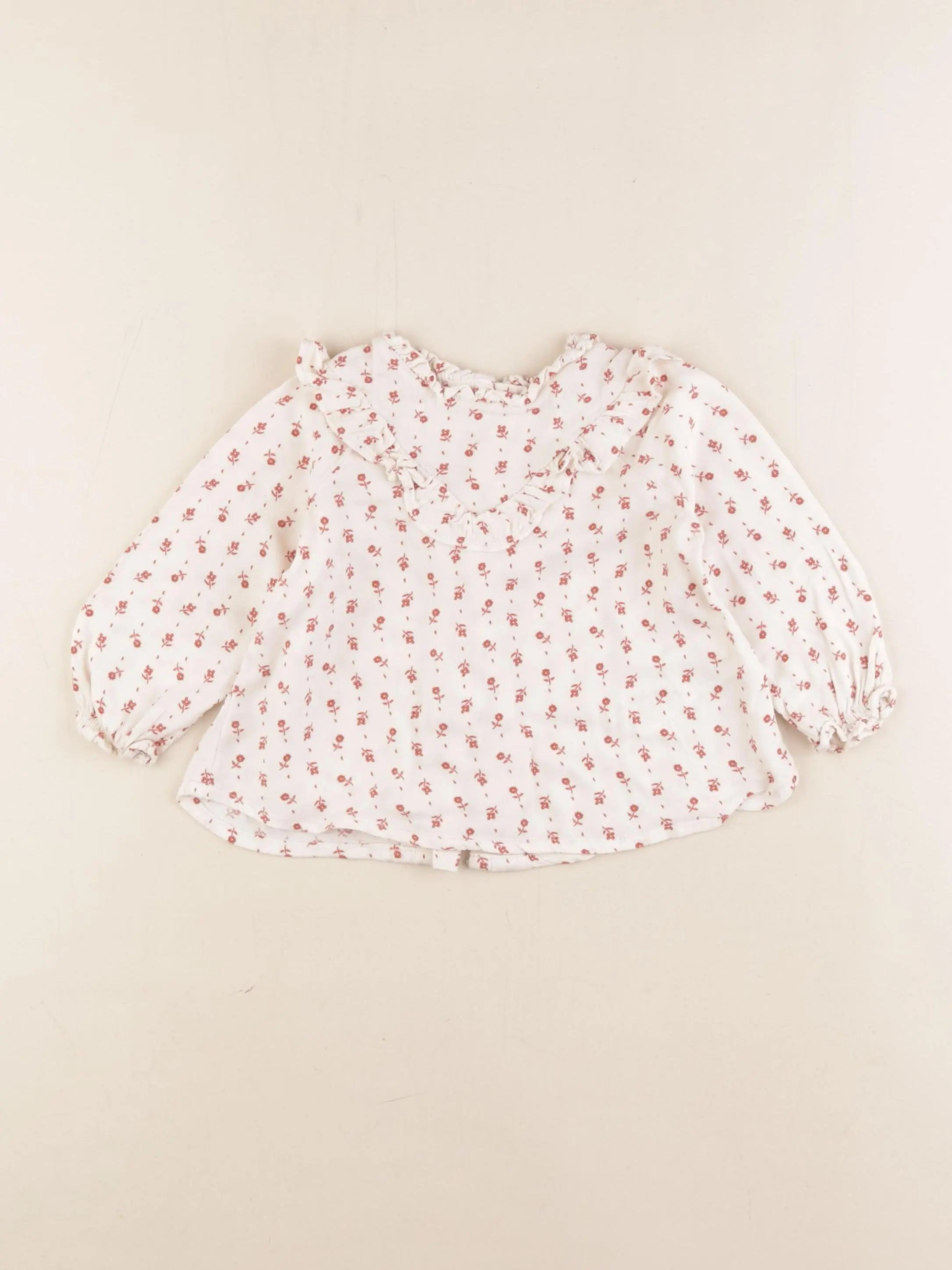 Vertbaudet - blouse beige - 12 mois