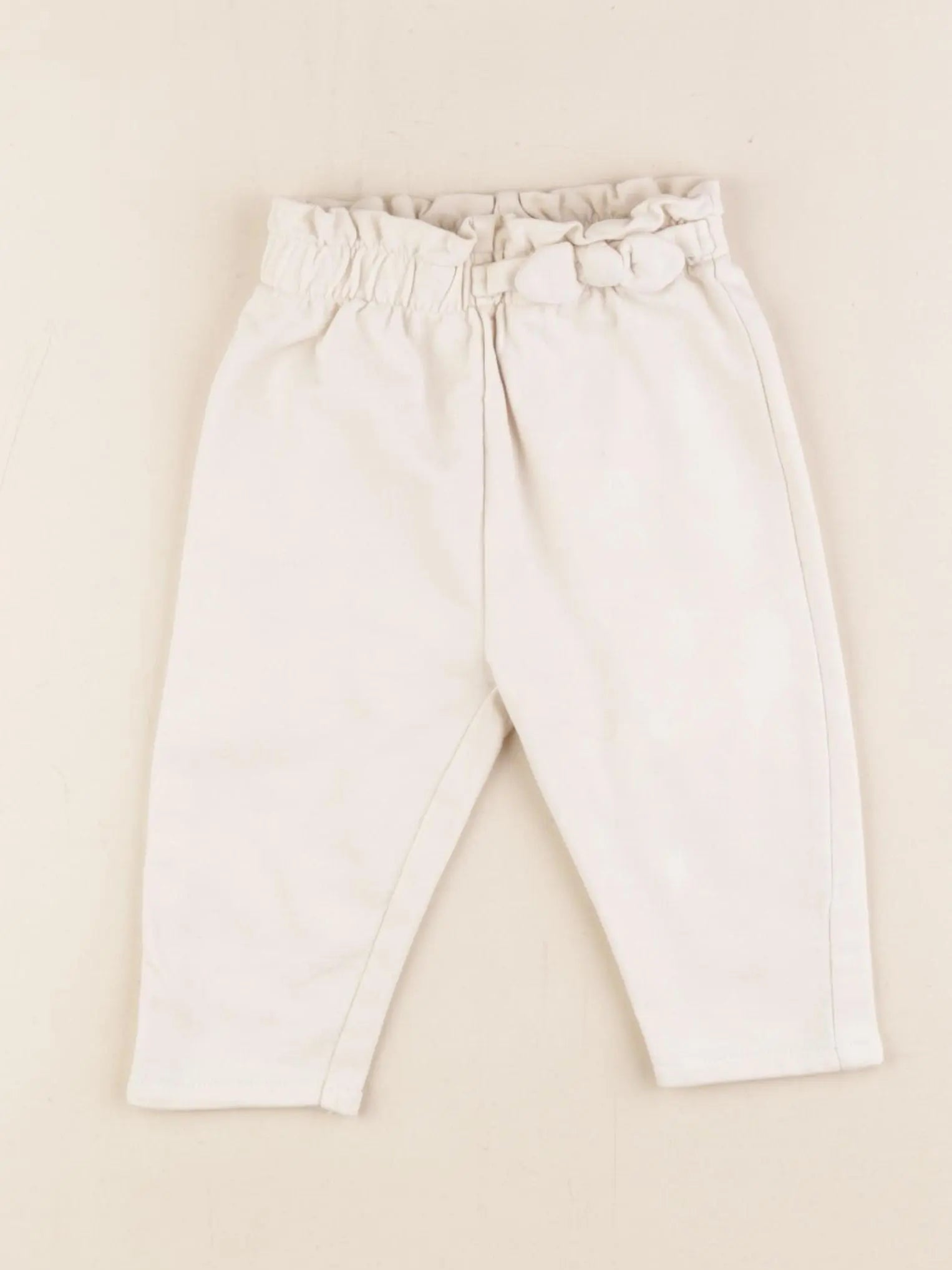 Vertbaudet - pantalon blanc - 9 mois