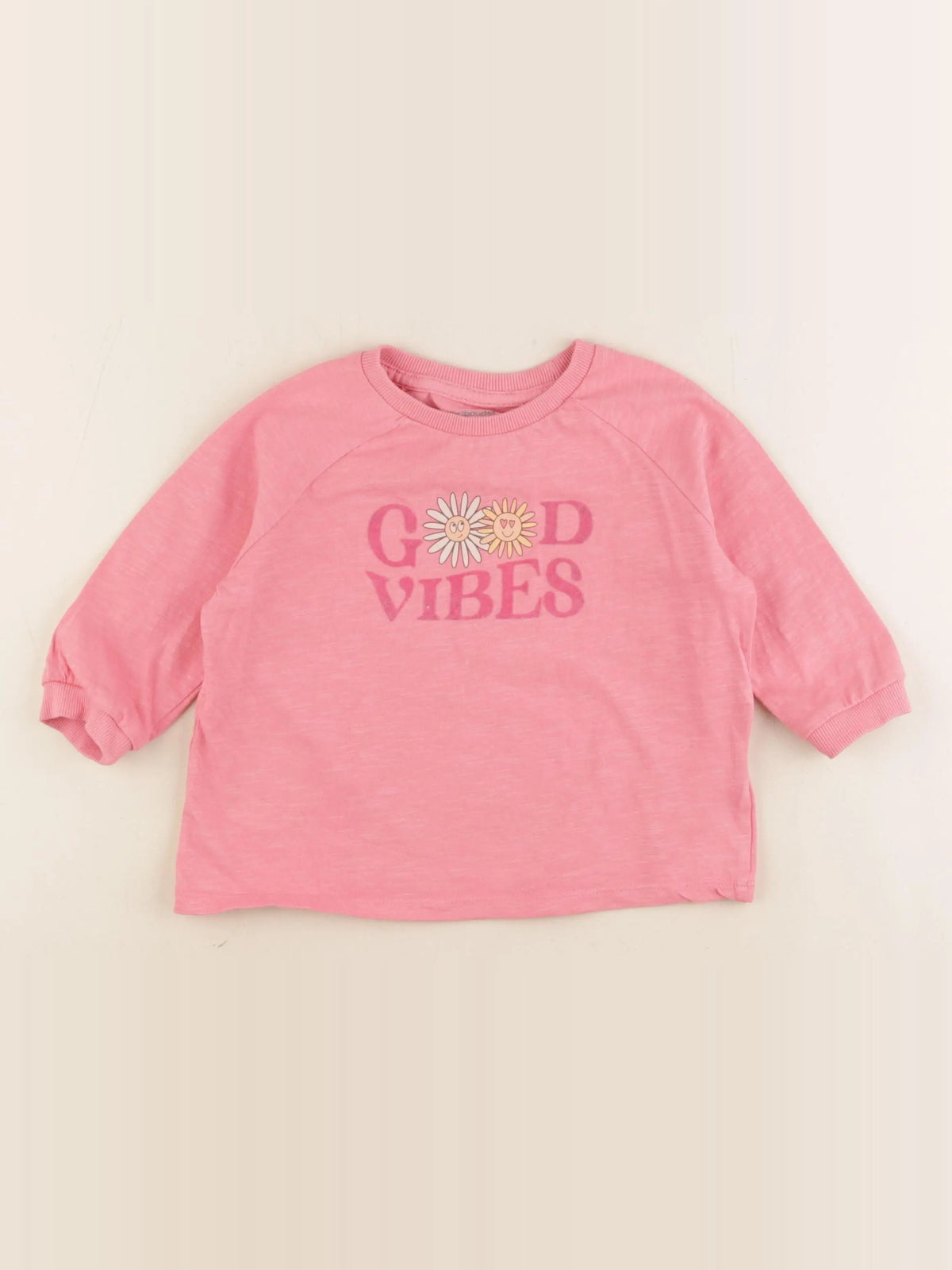 Vertbaudet - tee-shirt rose - 4 ans