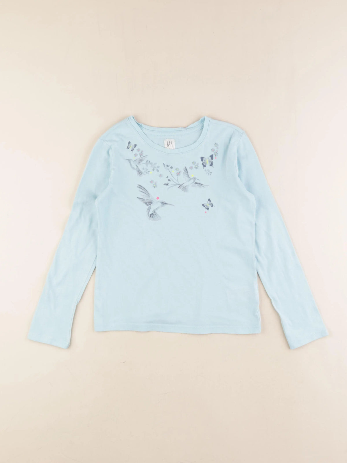 GAP - tee-shirt bleu - 6/7 ans