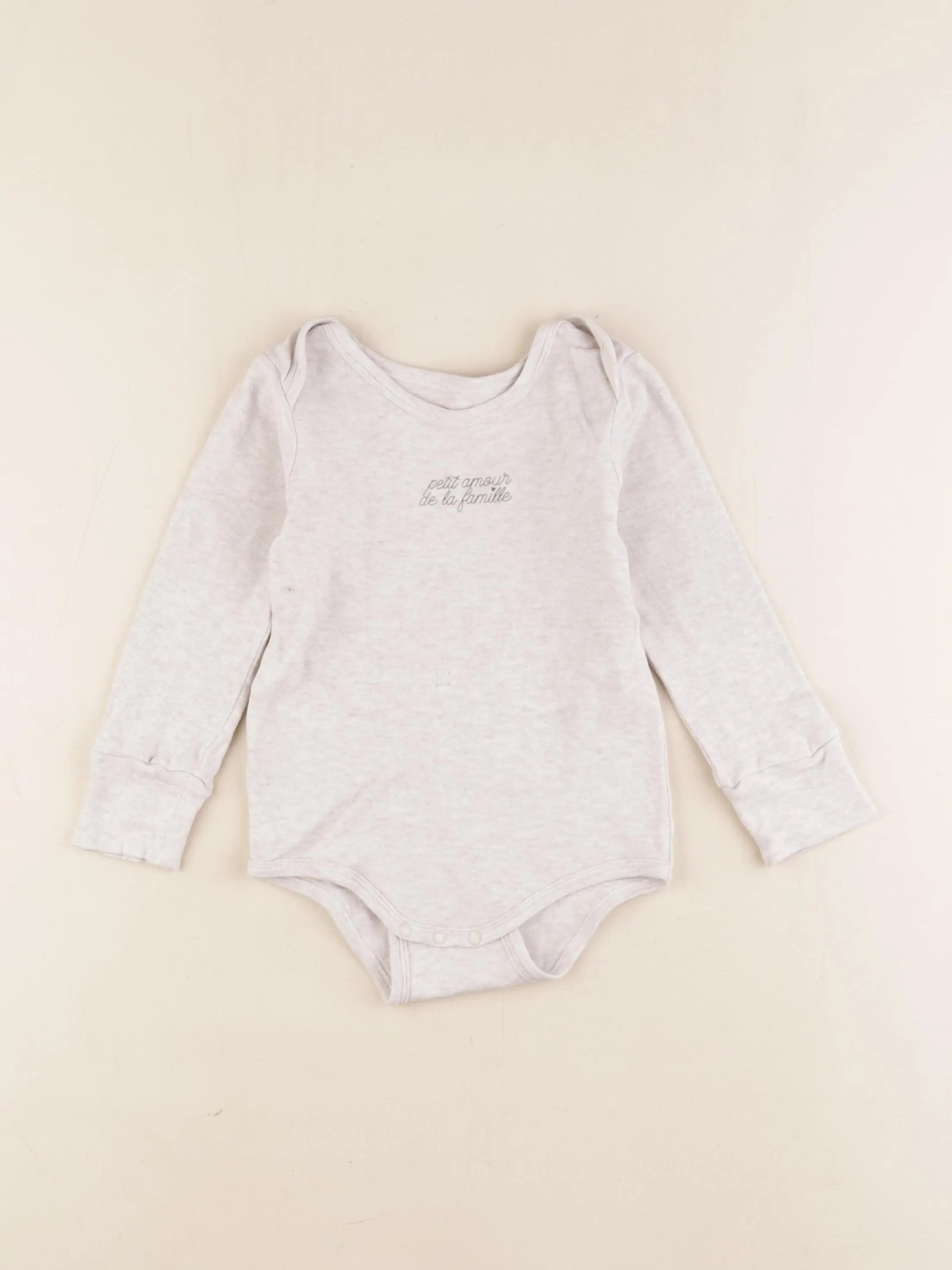 Vertbaudet - body beige - 24 mois