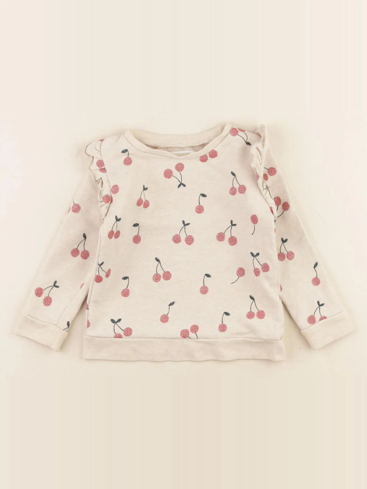 Vertbaudet - sweat beige - 2 ans