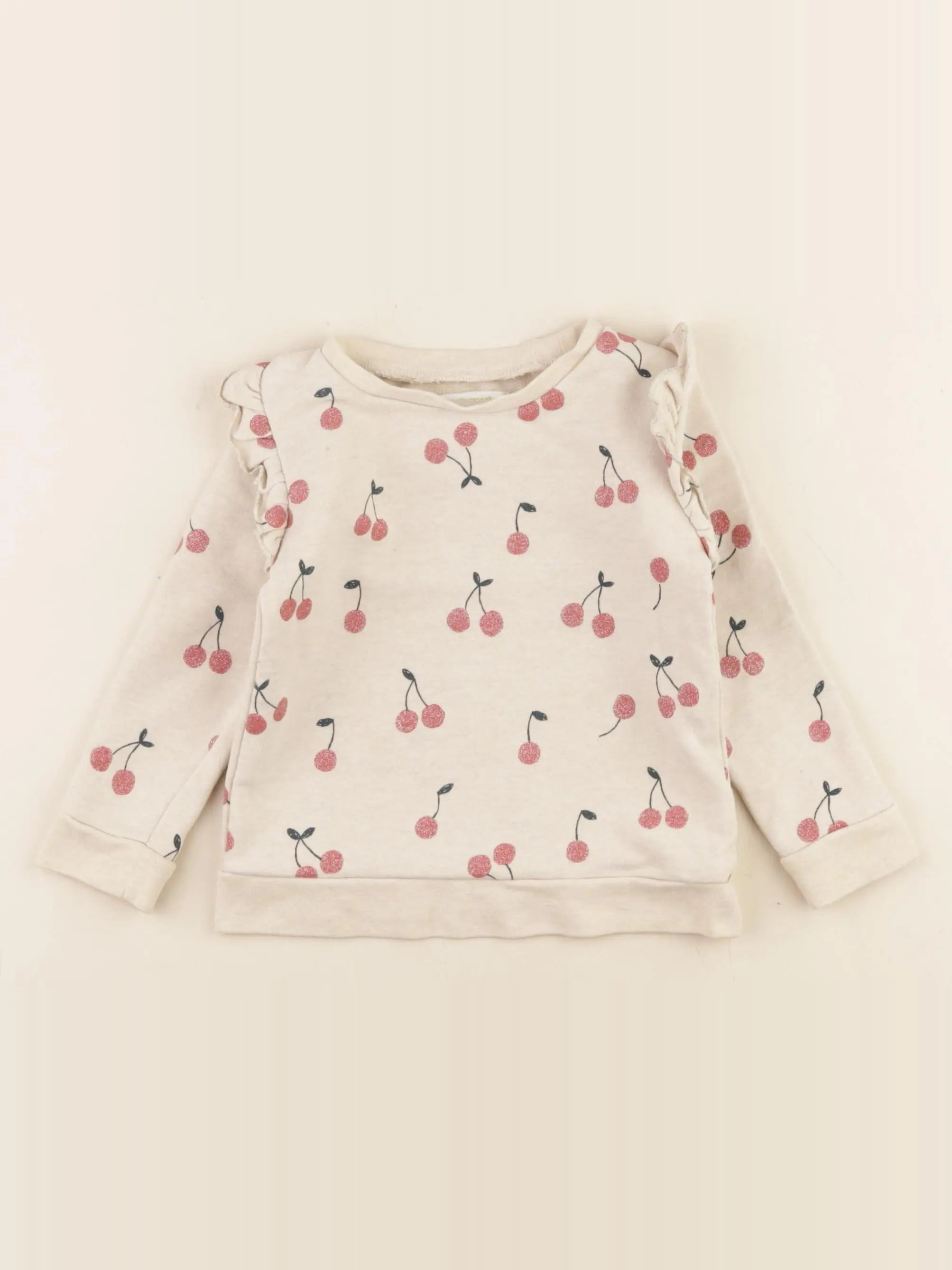 Vertbaudet - sweat beige - 2 ans