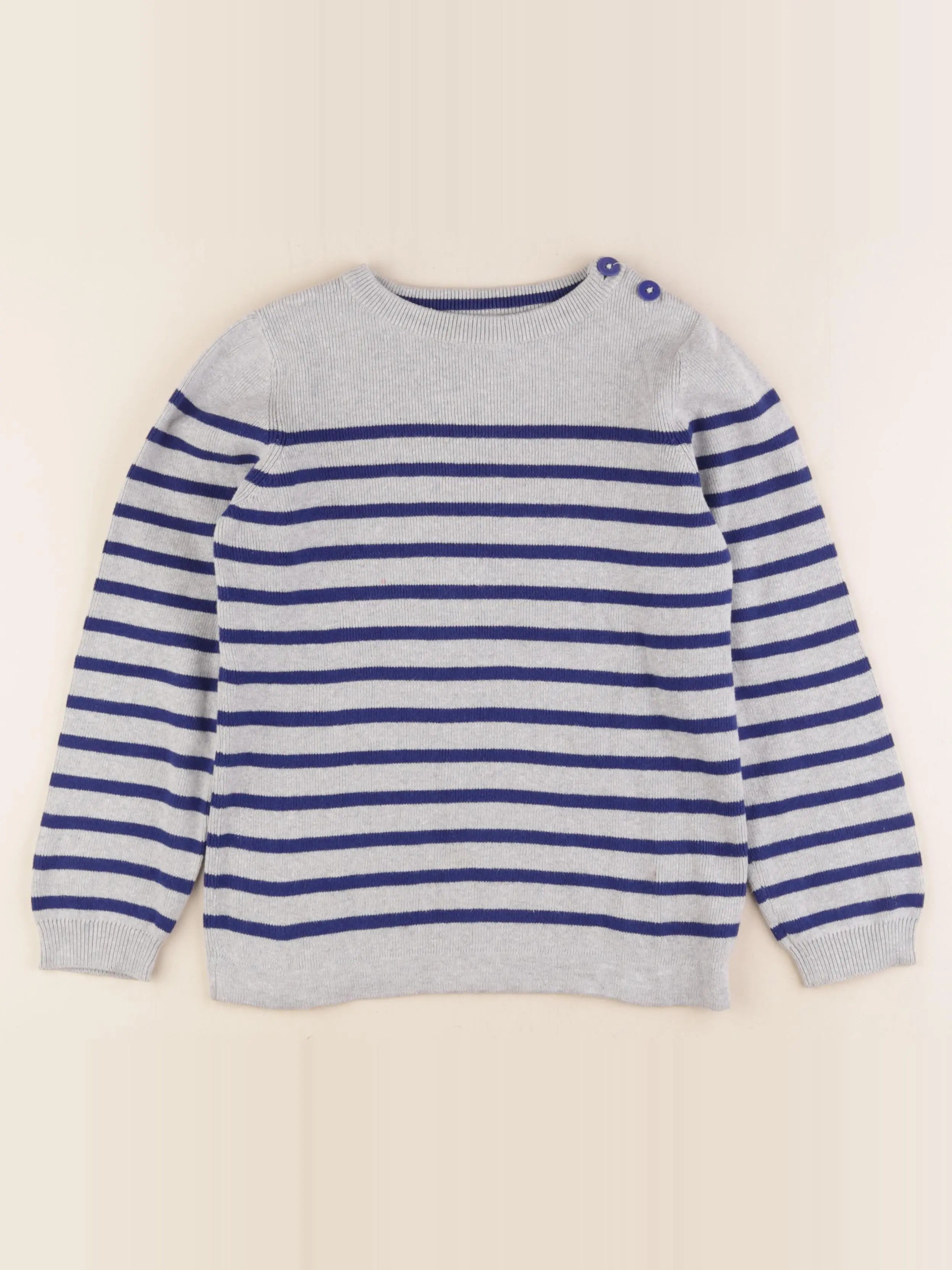 La Redoute - pull bleu, gris - 12 ans