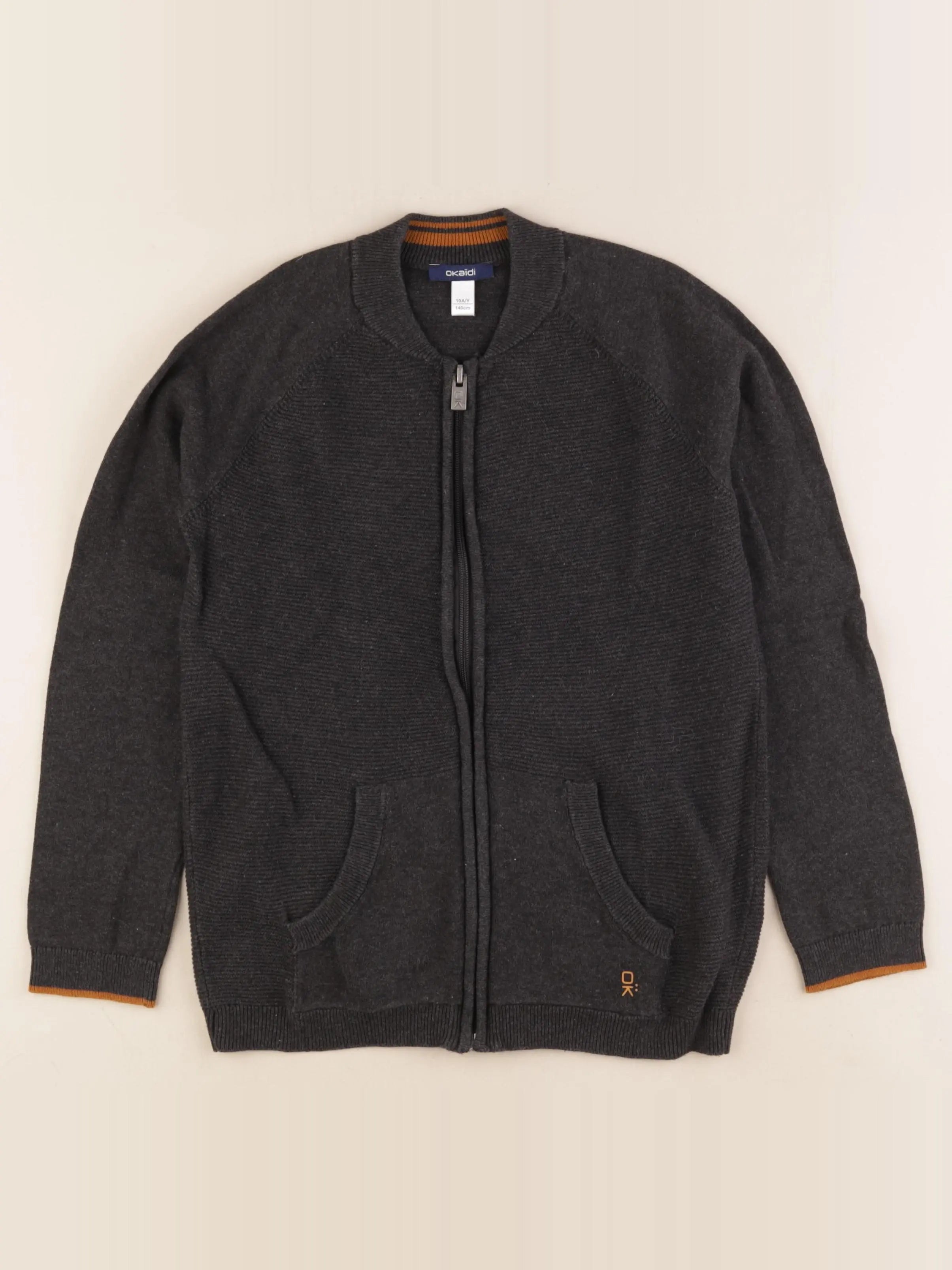 Okaidi - gilet gris - 10 ans