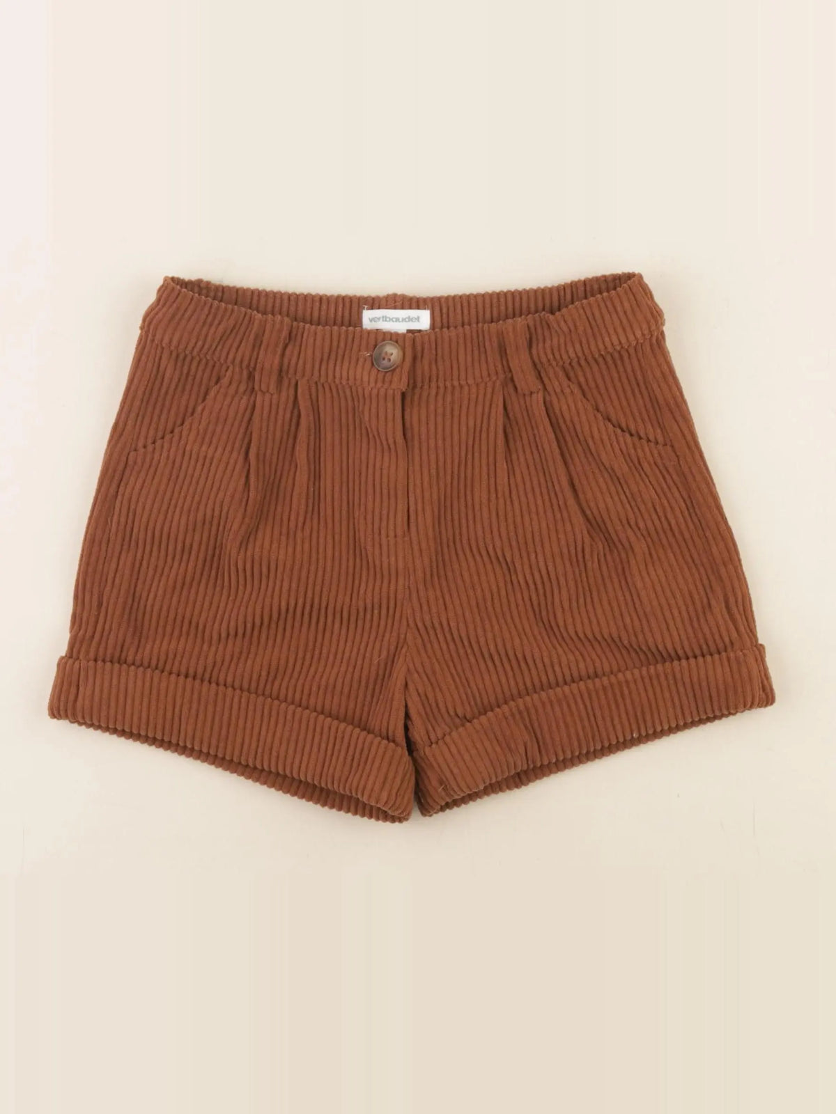 Vertbaudet - short marron - 5 ans