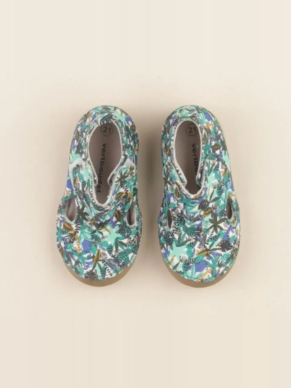 Vertbaudet - chaussons vert - pointure 21