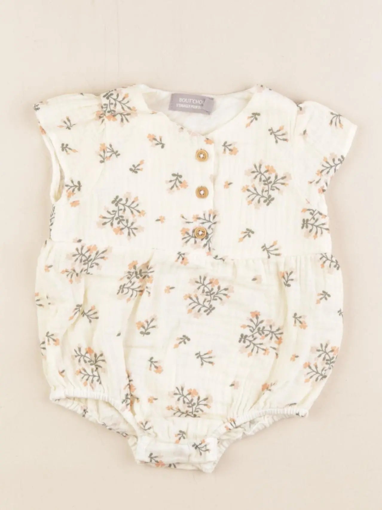 Boutchou - combinaison beige - 3 mois