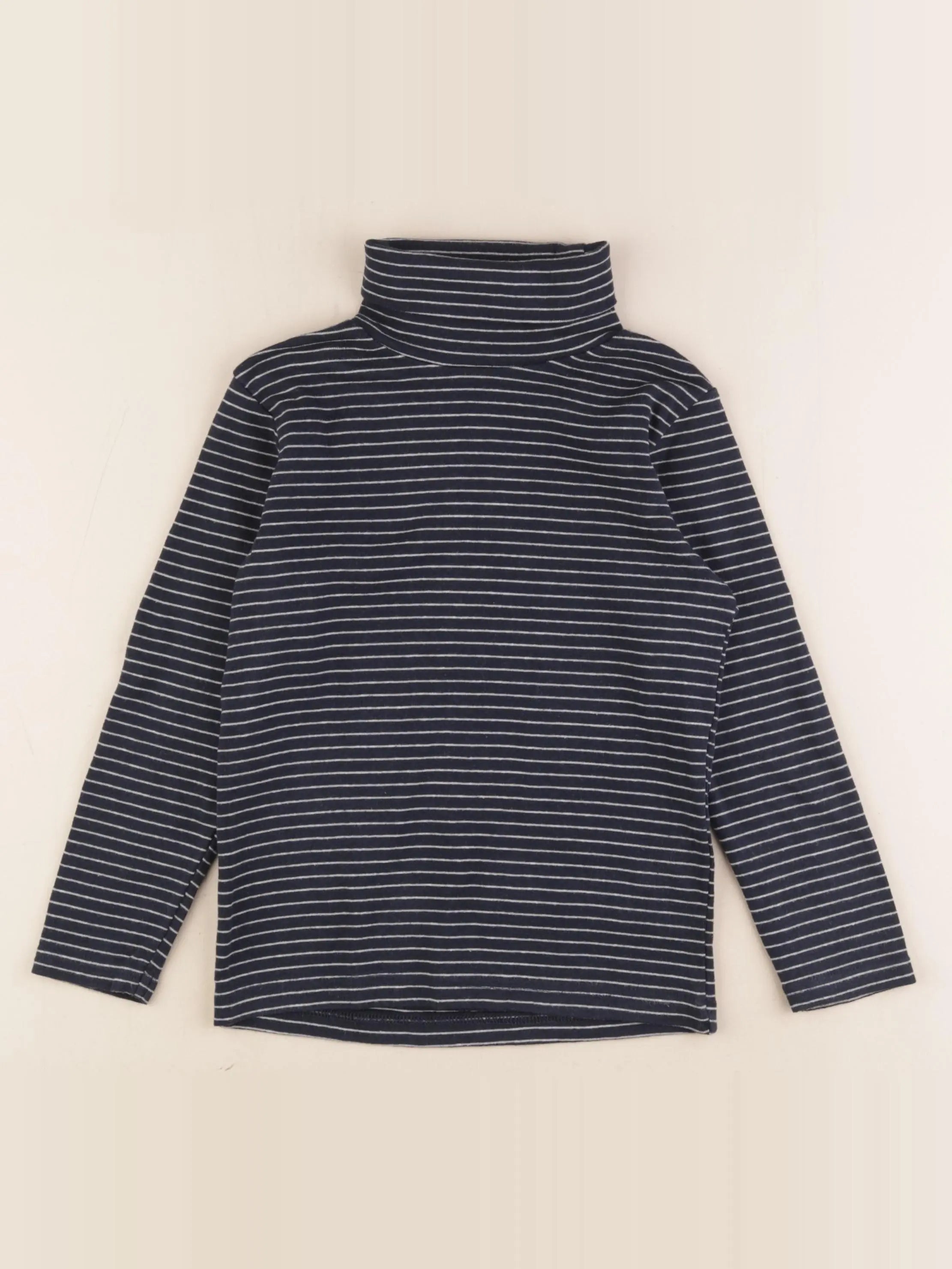 Vertbaudet - sous-pull bleu - 8 ans