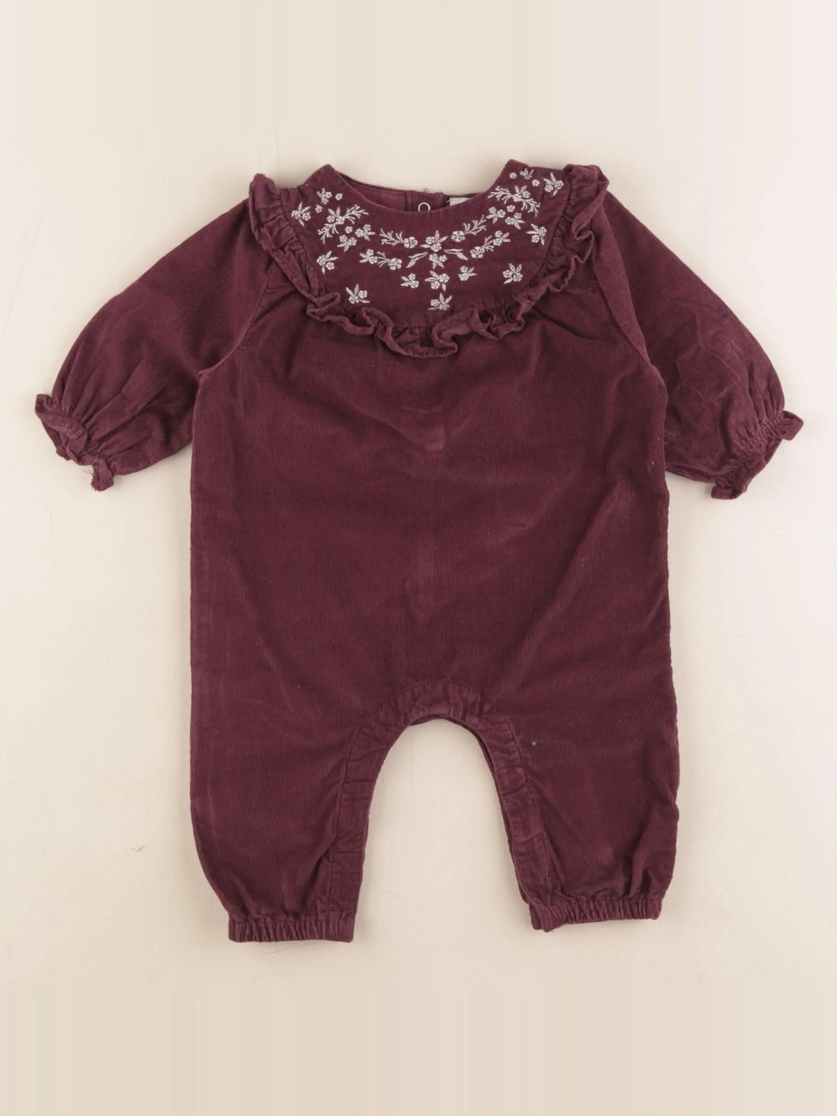 Vertbaudet - combinaison violet - 6 mois