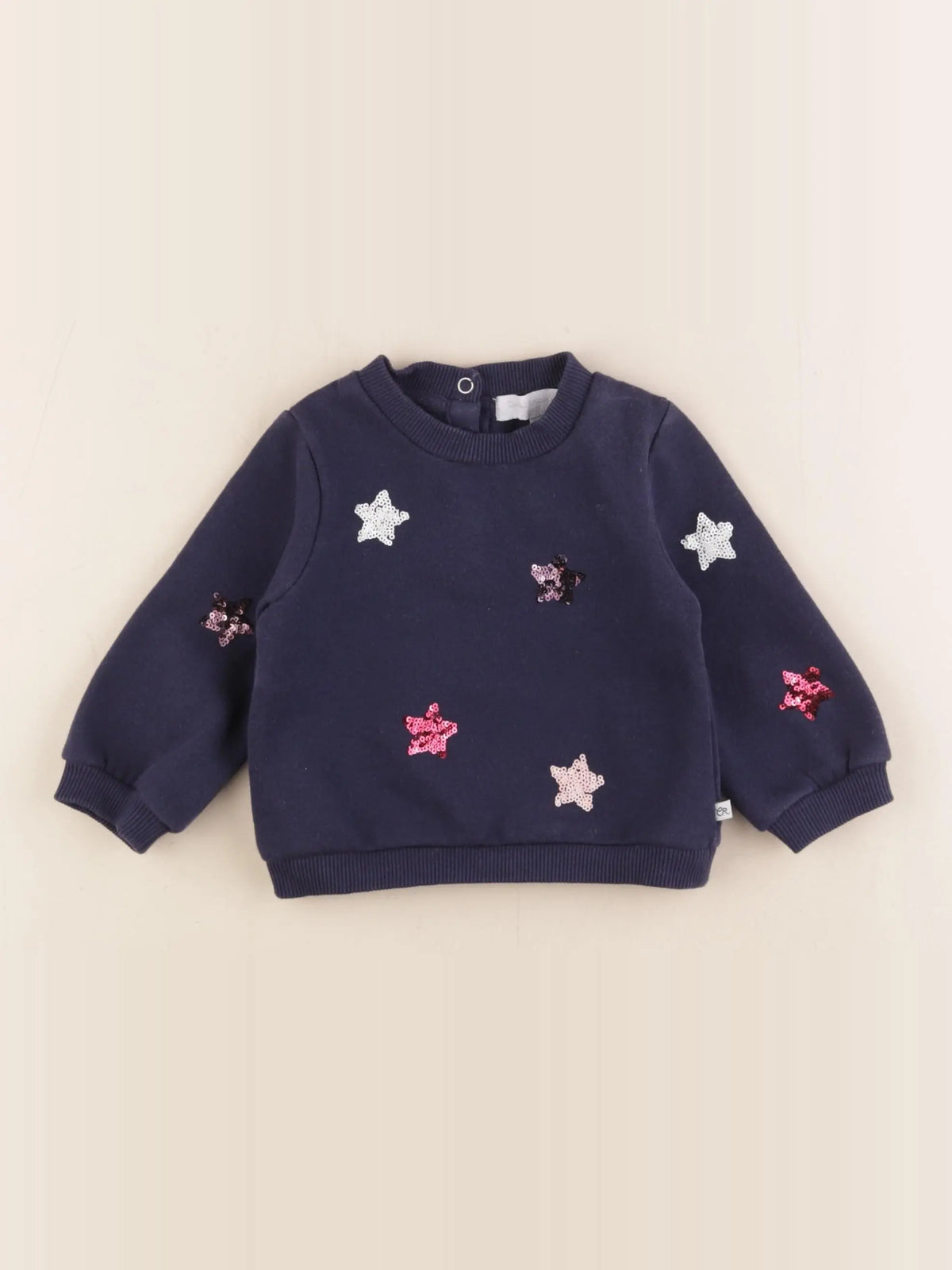 Cadet Rousselle - sweat bleu - 6 mois