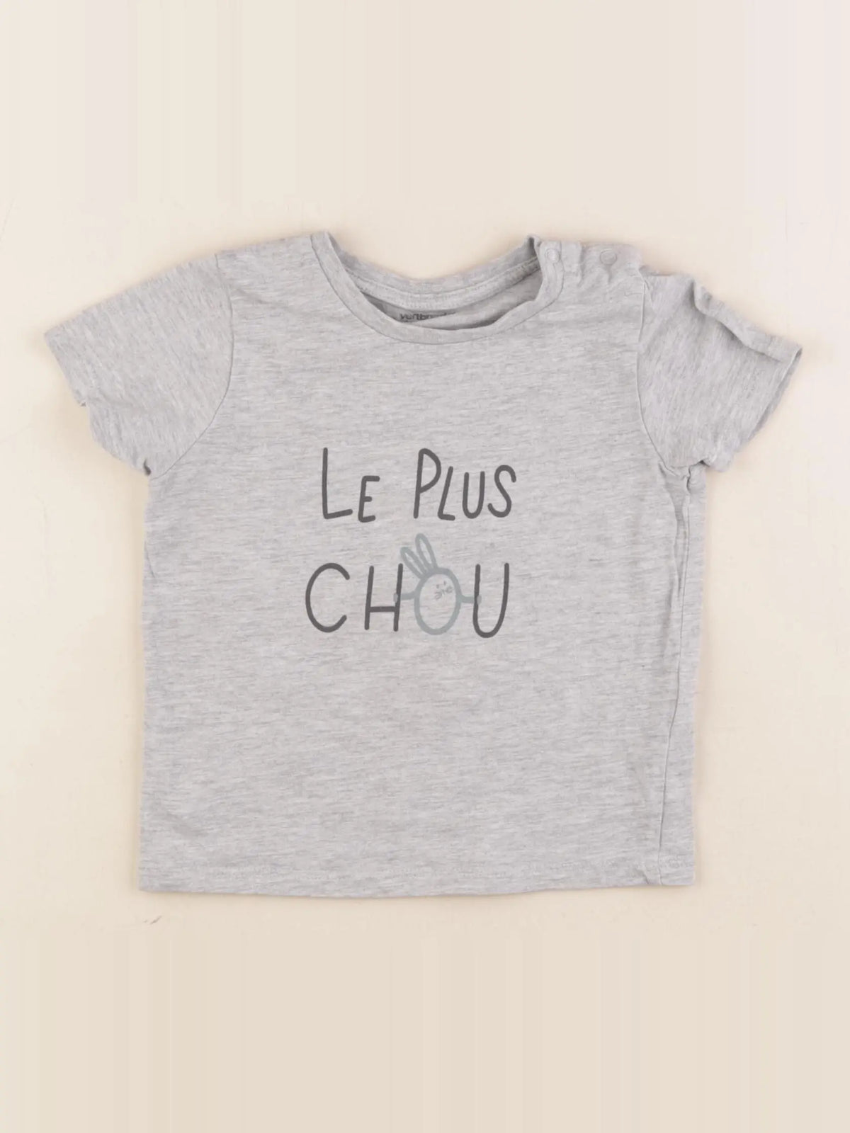 Vertbaudet - tee-shirt gris - 36 mois