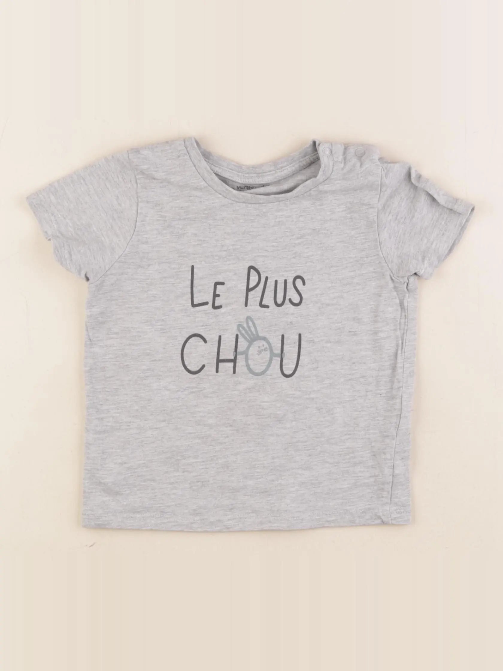 Vertbaudet - tee-shirt gris - 36 mois