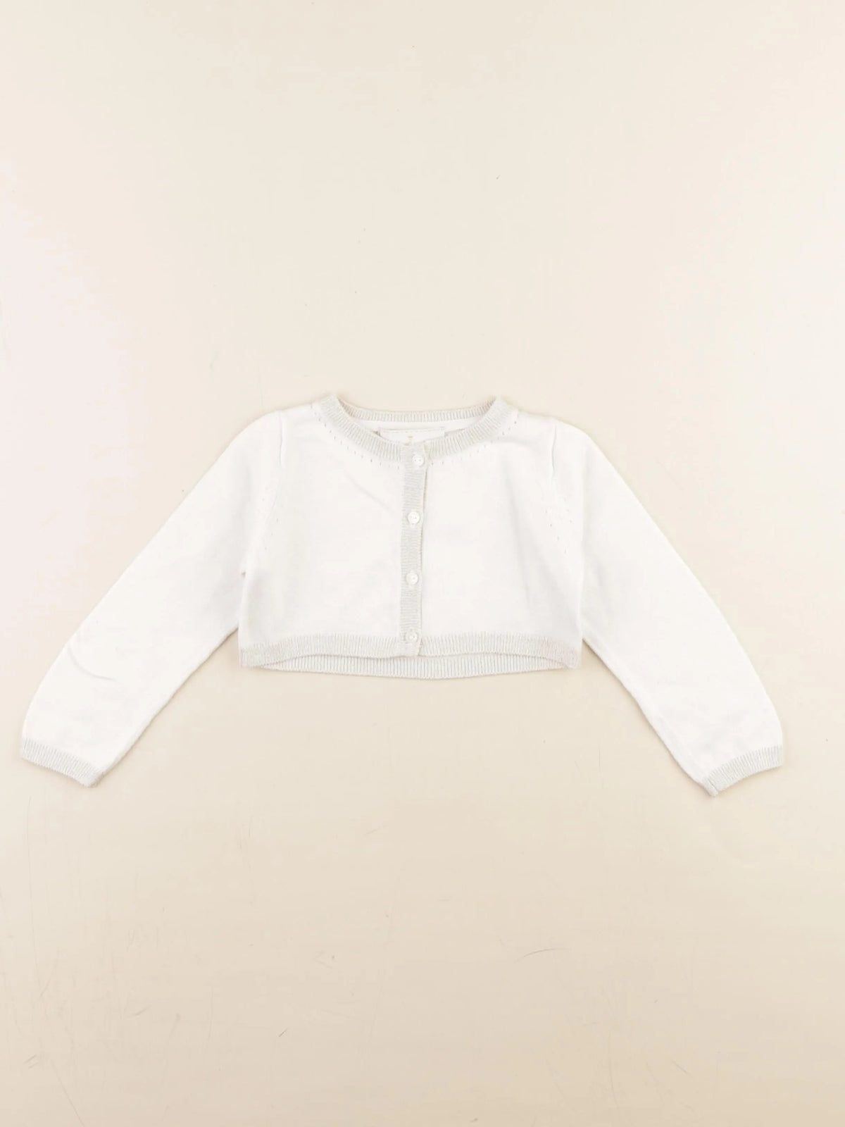Jacadi - gilet beige, or - 2 ans