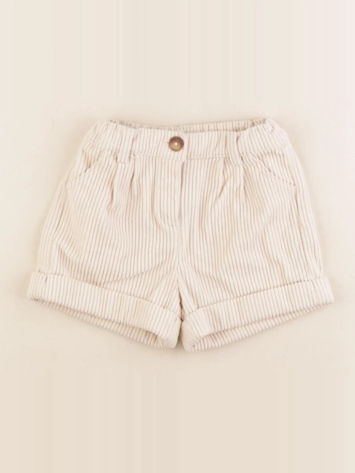 Vertbaudet - short beige - 4 ans