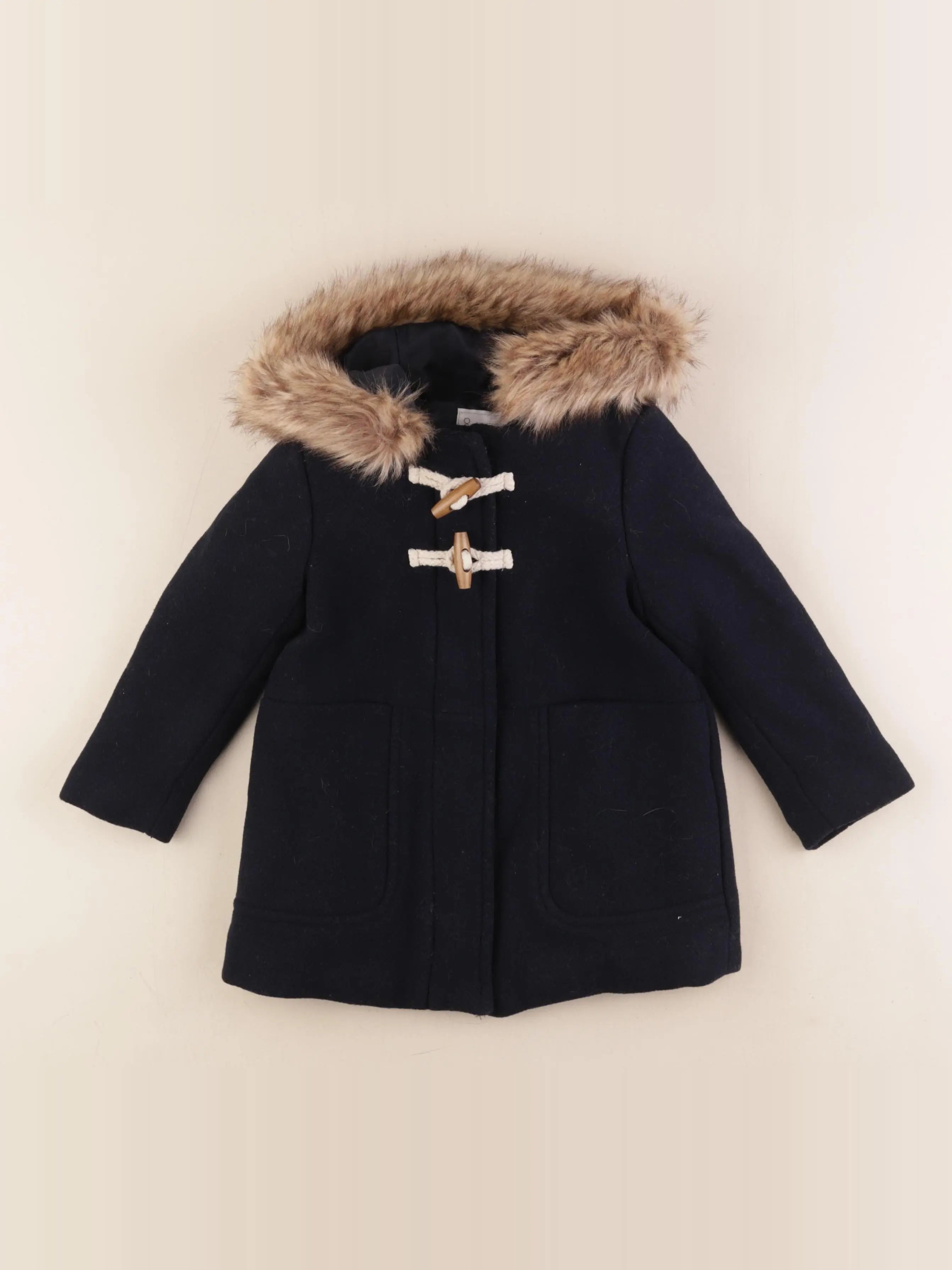 Vertbaudet - manteau bleu - 3 ans