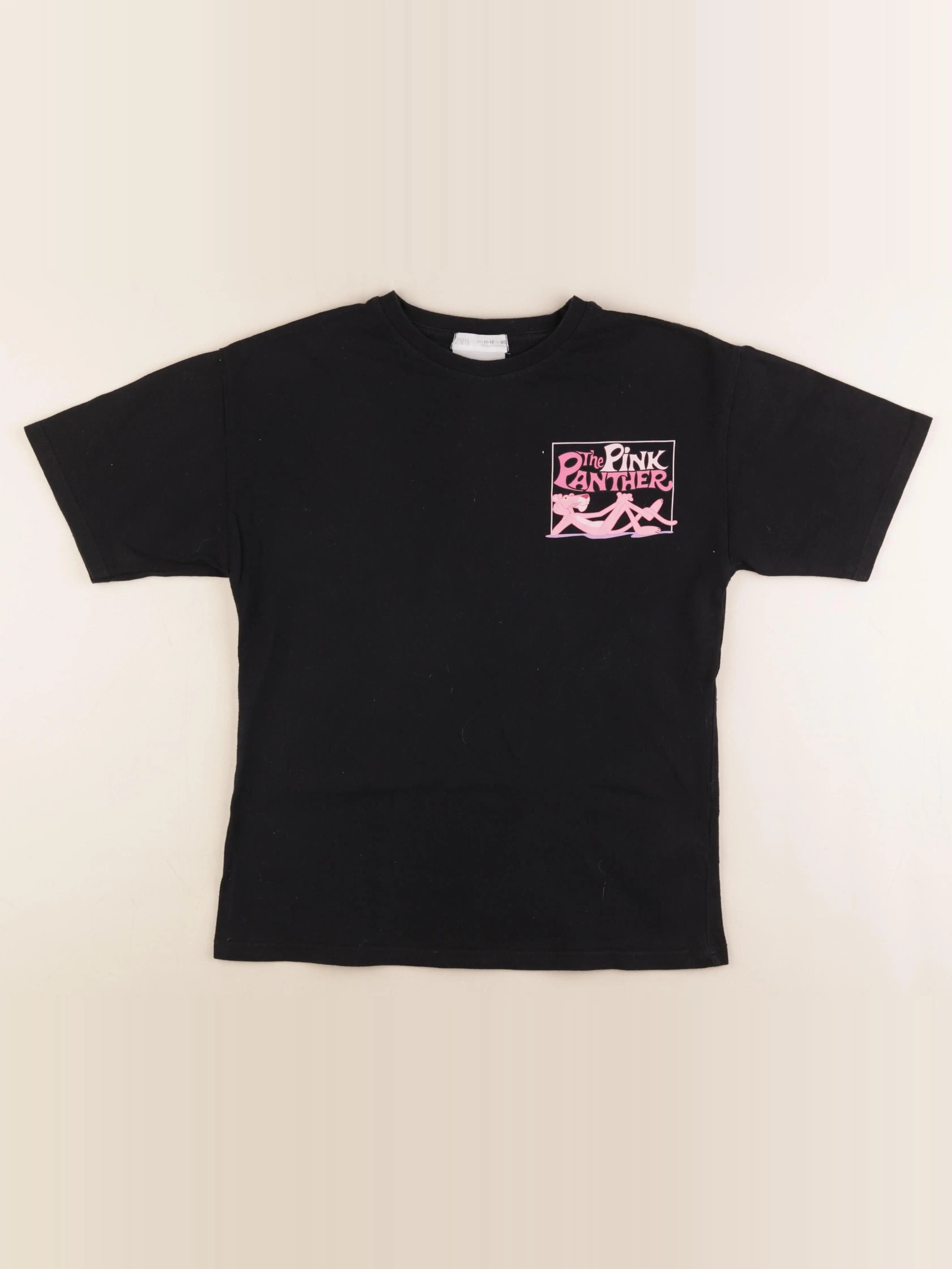 Zara - tee-shirt imprimé au dos noir, rose - 11/12 ans