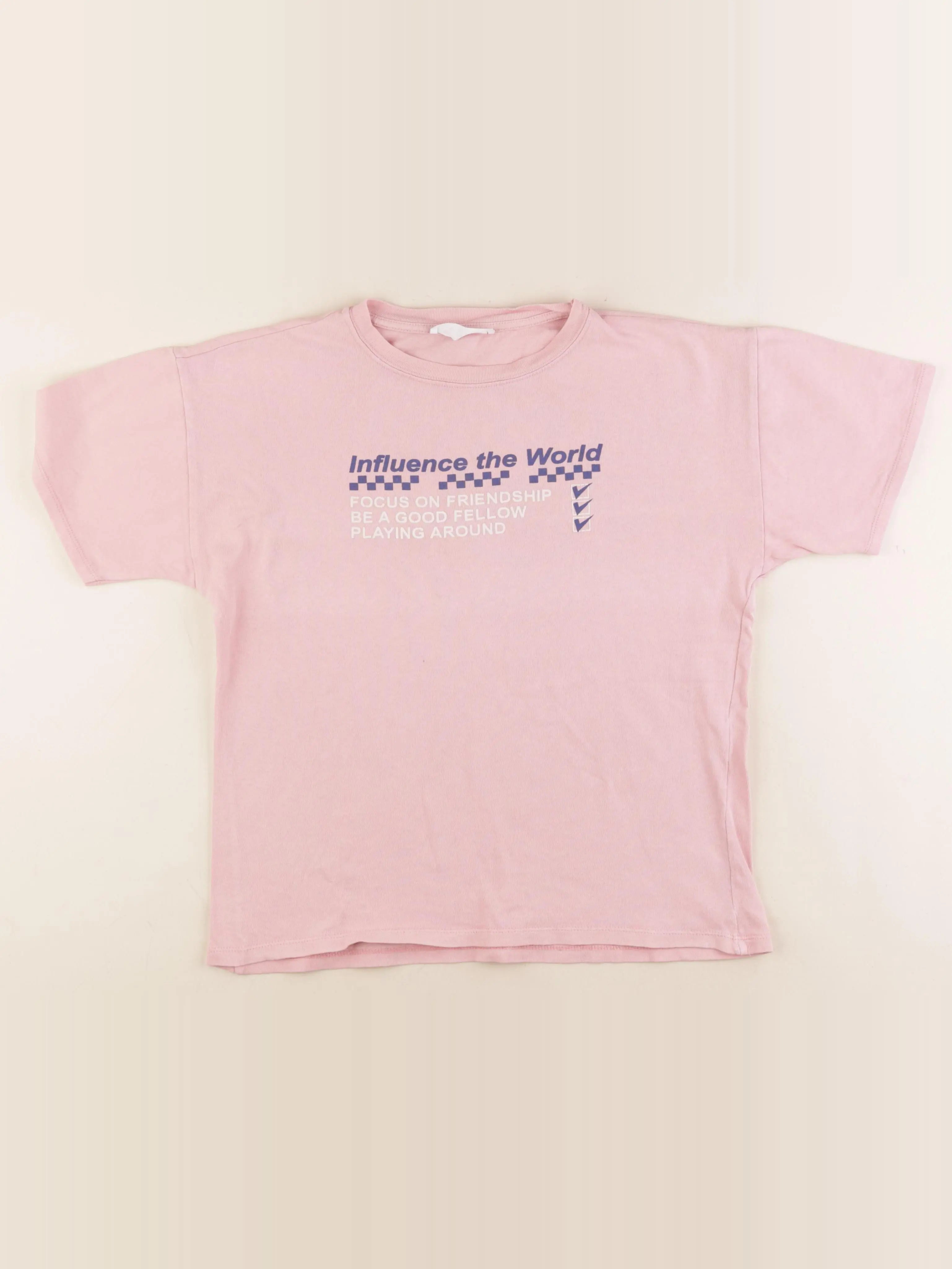 Zara - tee-shirt rose - 11/12 ans