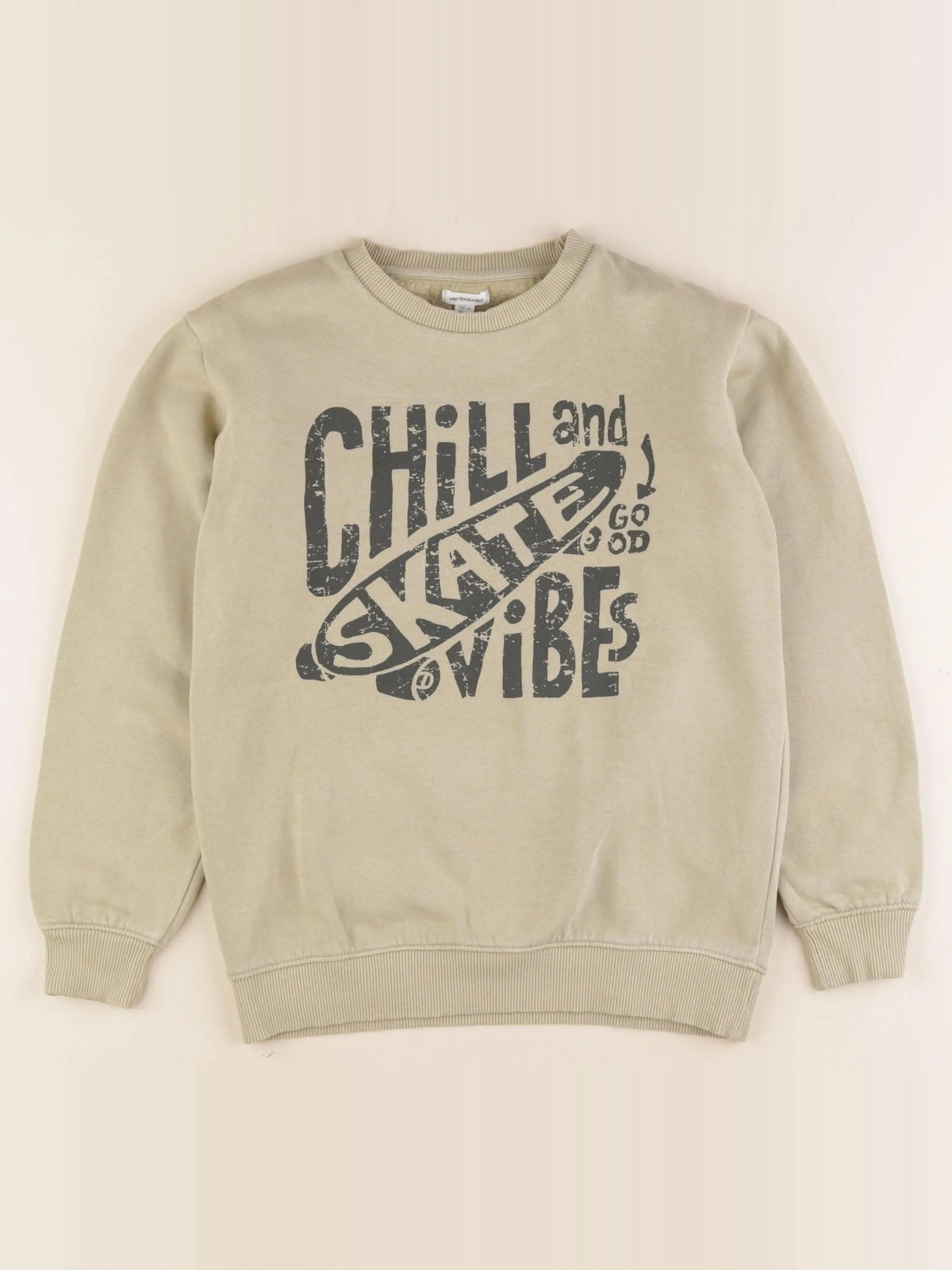 Vertbaudet - sweat vert - 12 ans