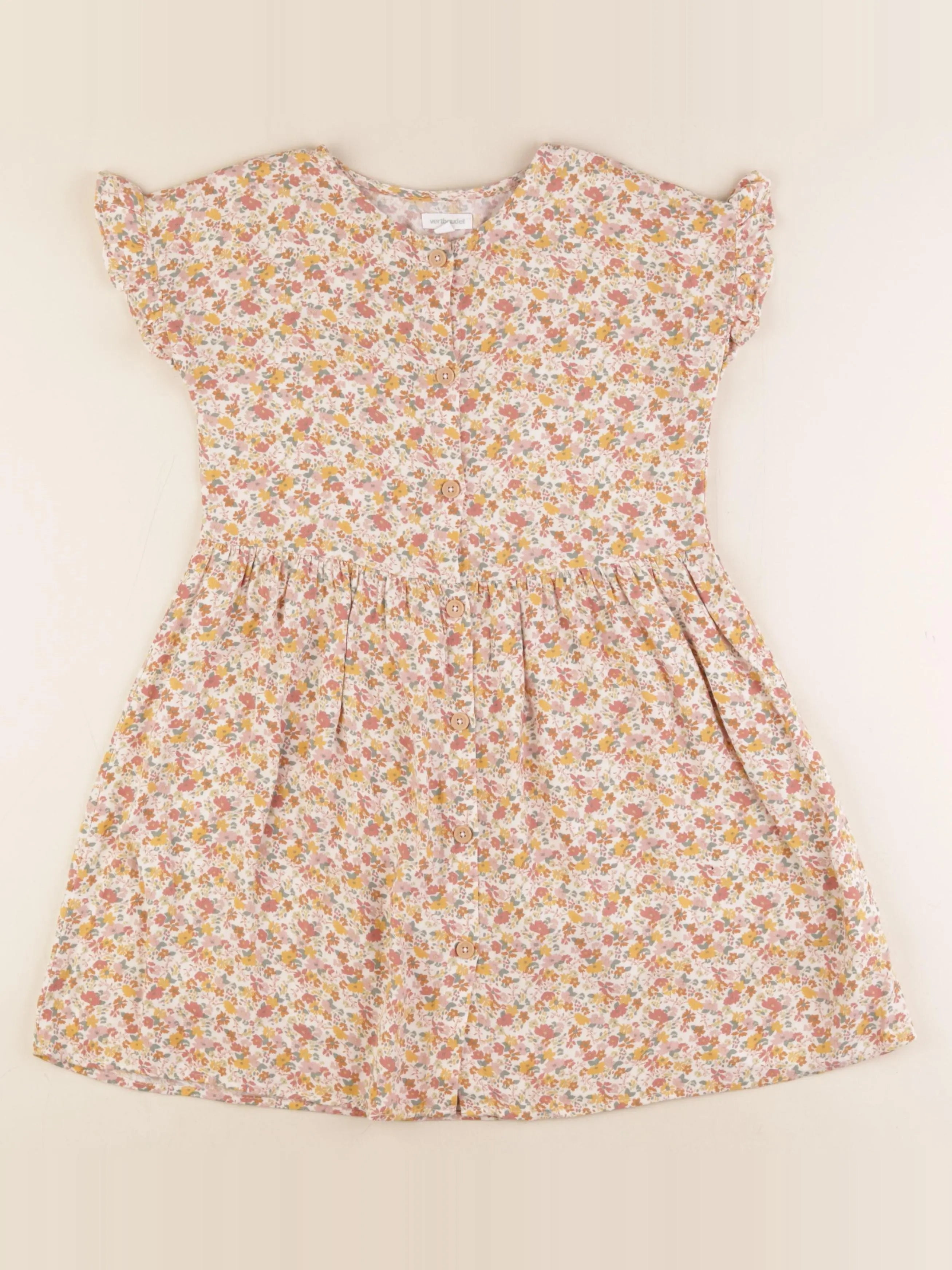 Vertbaudet - robe multicolore - 9 ans
