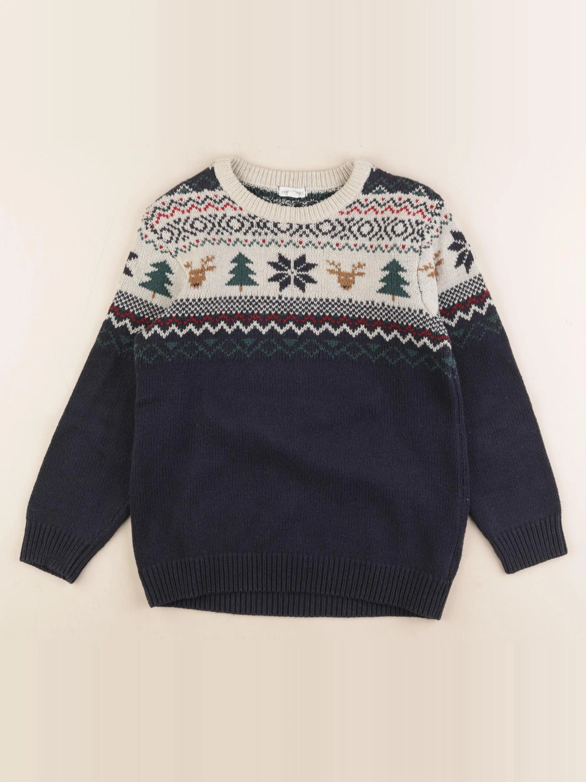 Vertbaudet - pull multicolore - 10 ans