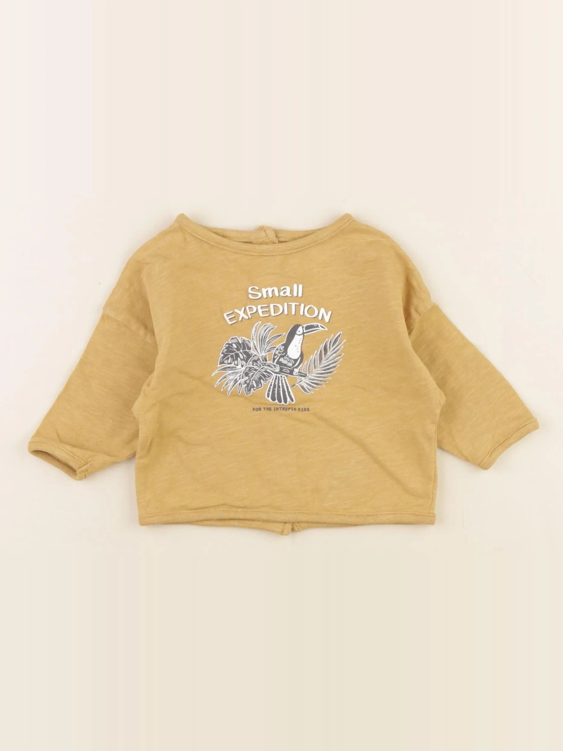 Vertbaudet - tee-shirt jaune - 3 mois