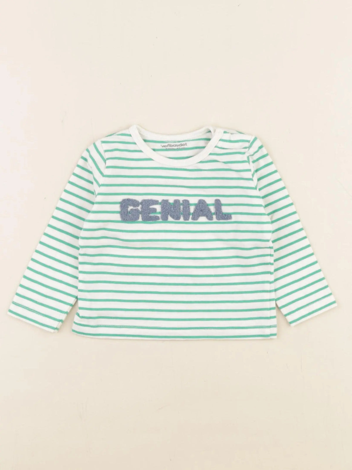 Vertbaudet - tee-shirt multicolore - 6 mois