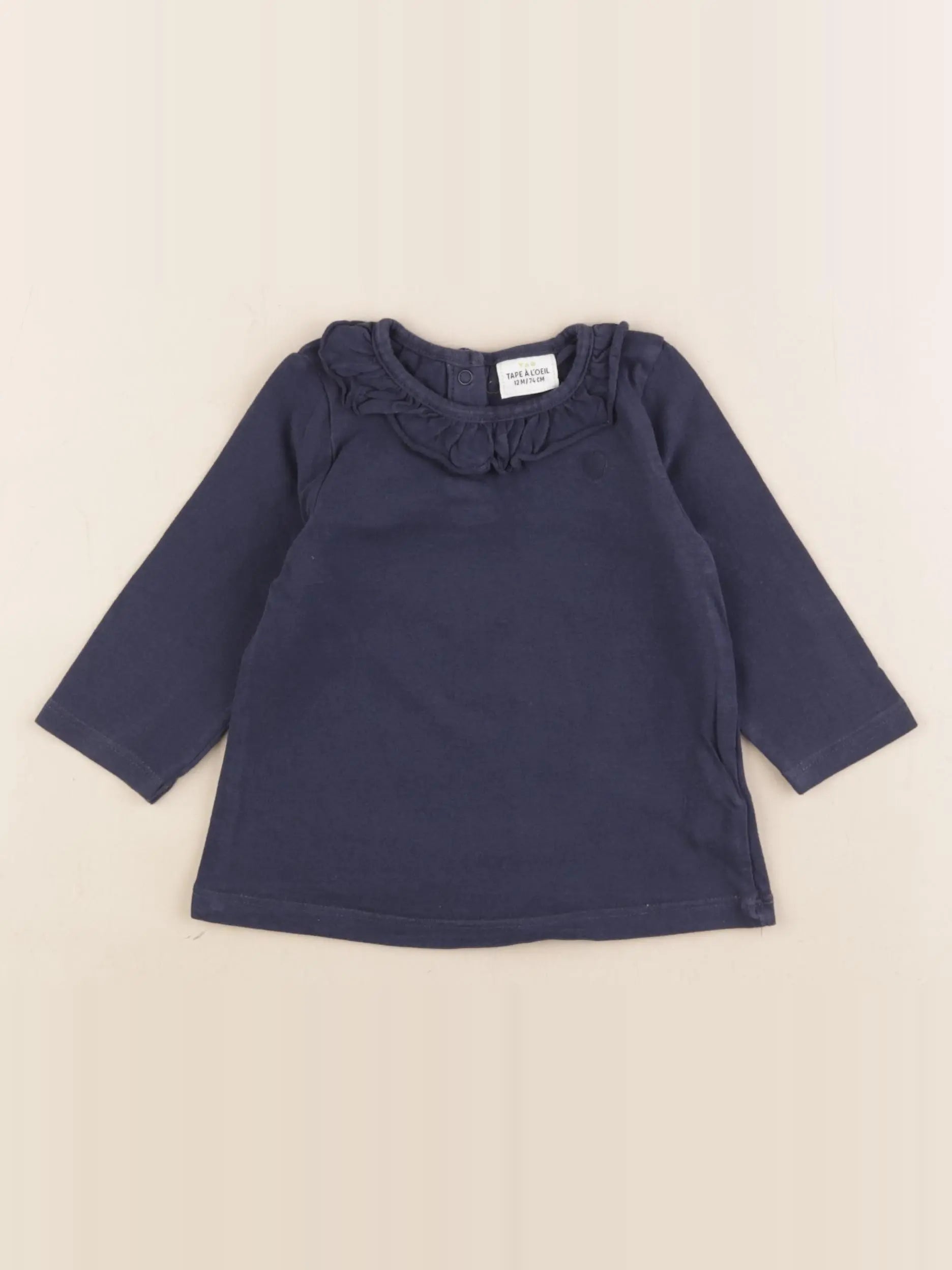 Tape à l'oeil - tee-shirt bleu - 12 mois