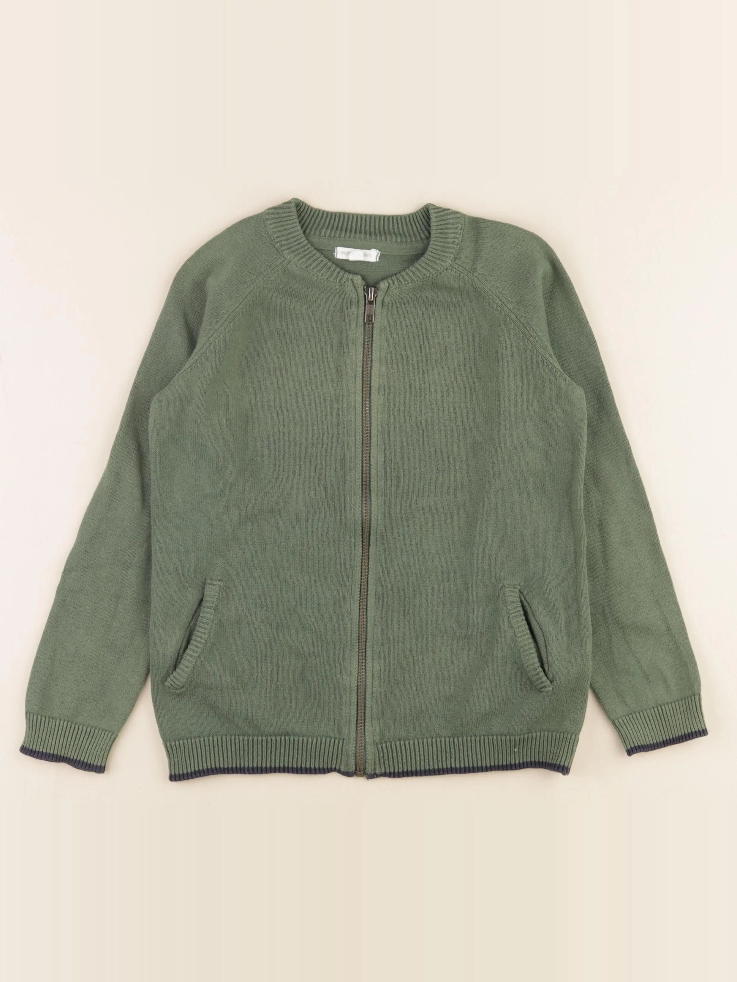 Vertbaudet - gilet vert - 8 ans