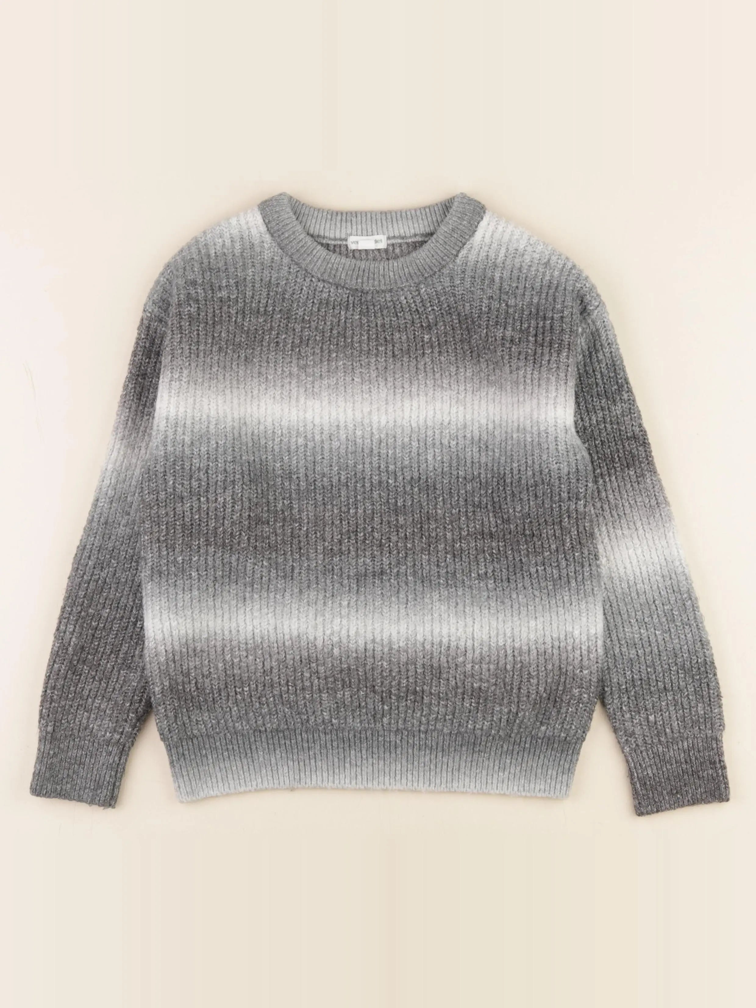 Vertbaudet - pull gris - 8 ans