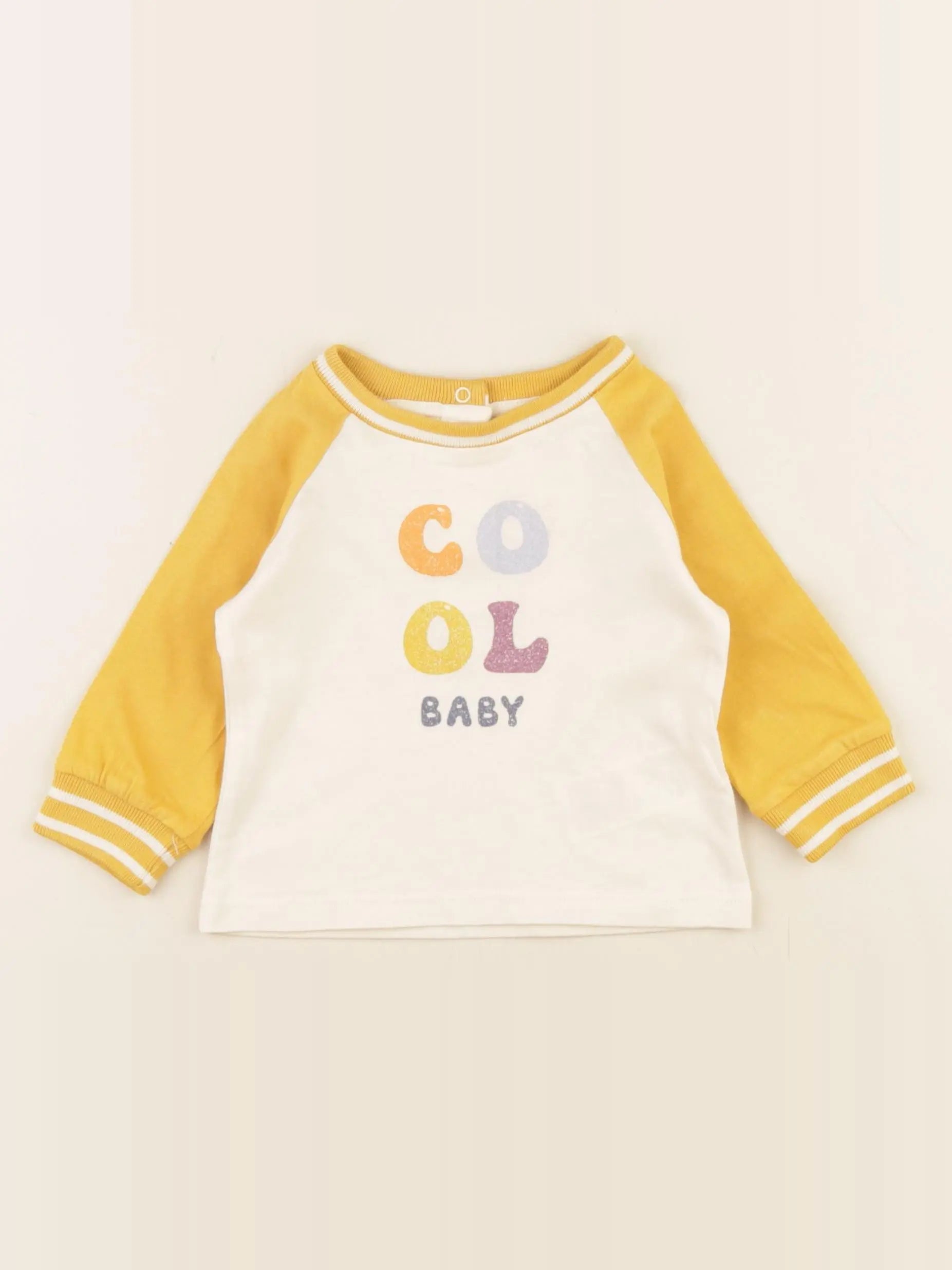 Vertbaudet - tee-shirt multicolore - 6 mois