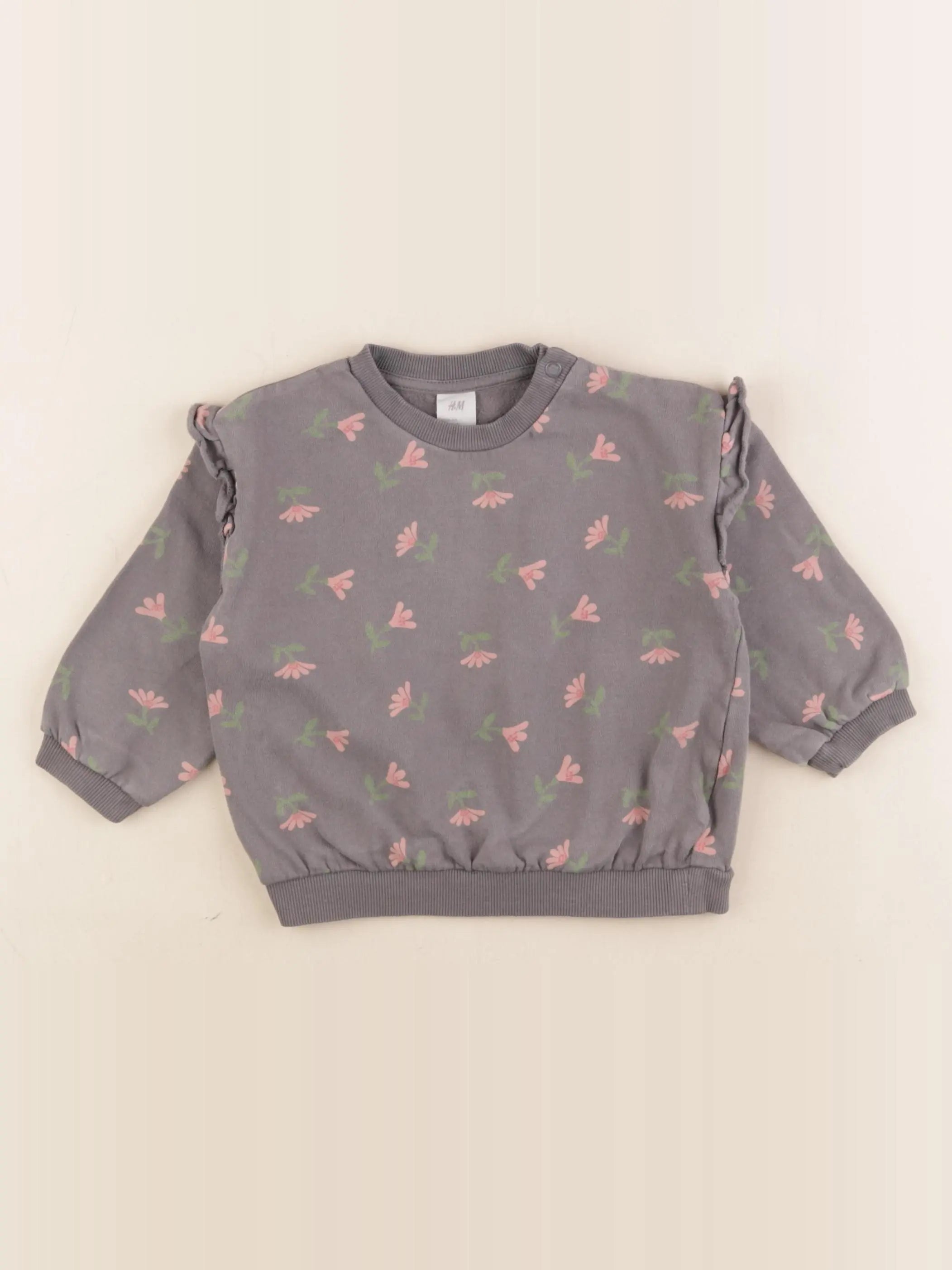 H&M - sweat multicolore - 9/12 mois