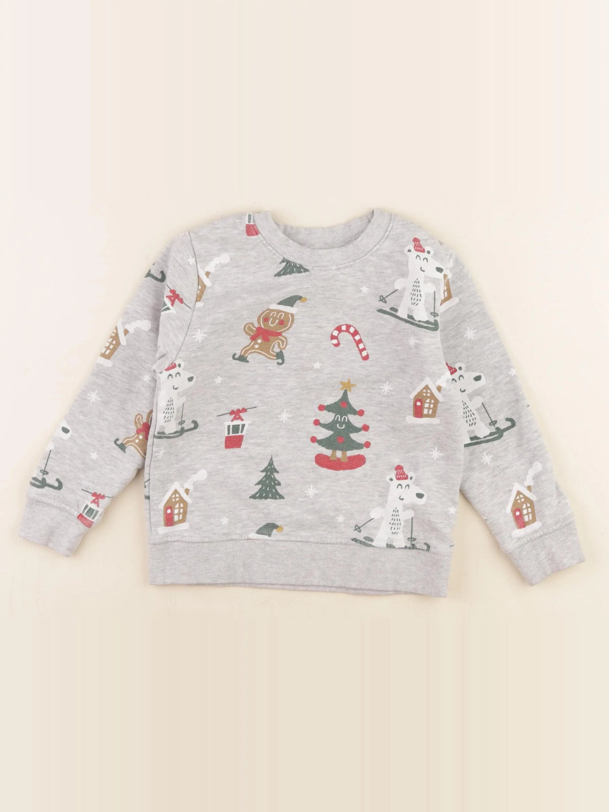 Vertbaudet - sweat gris - 4 ans