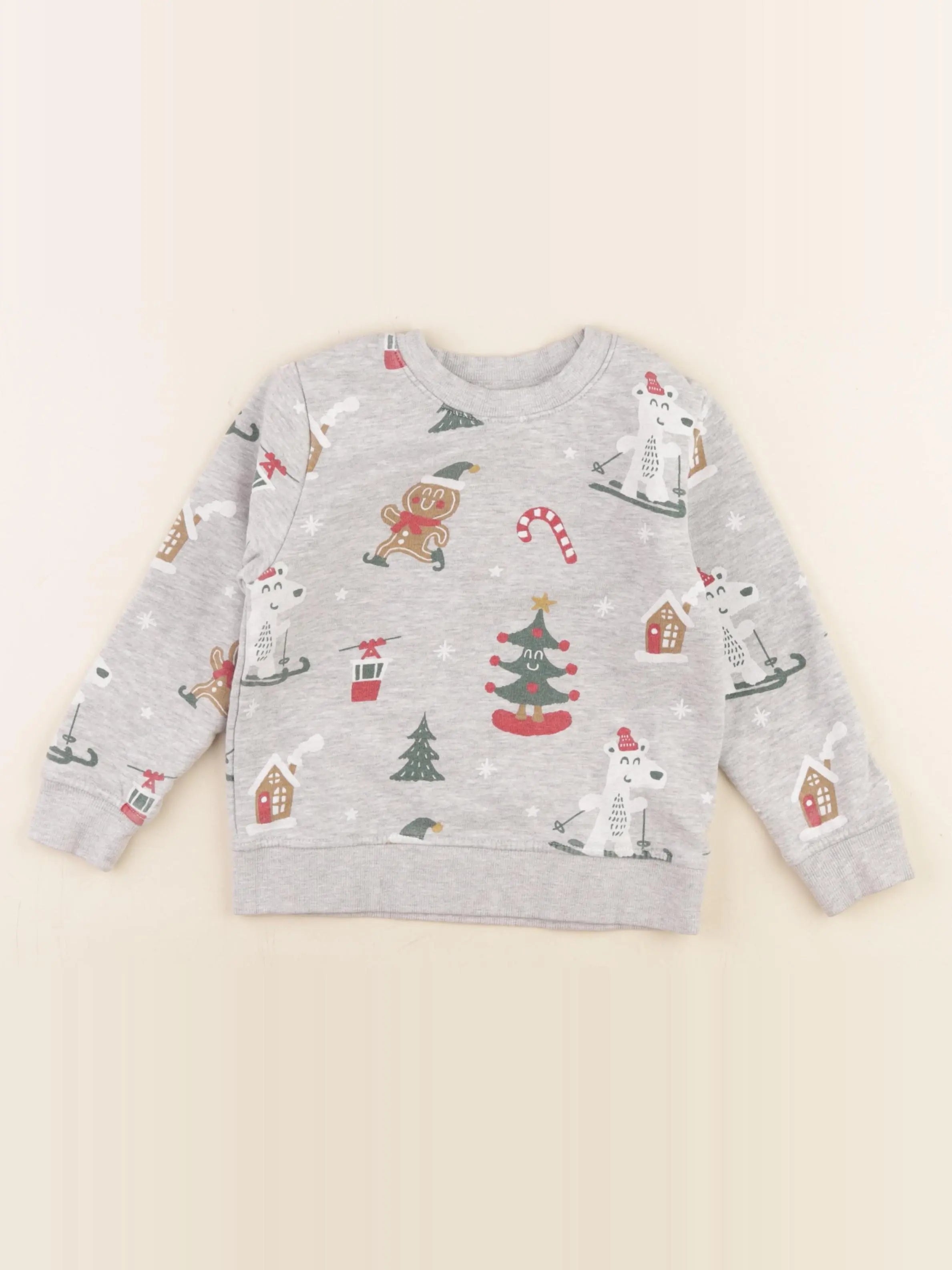 Vertbaudet - sweat gris - 4 ans
