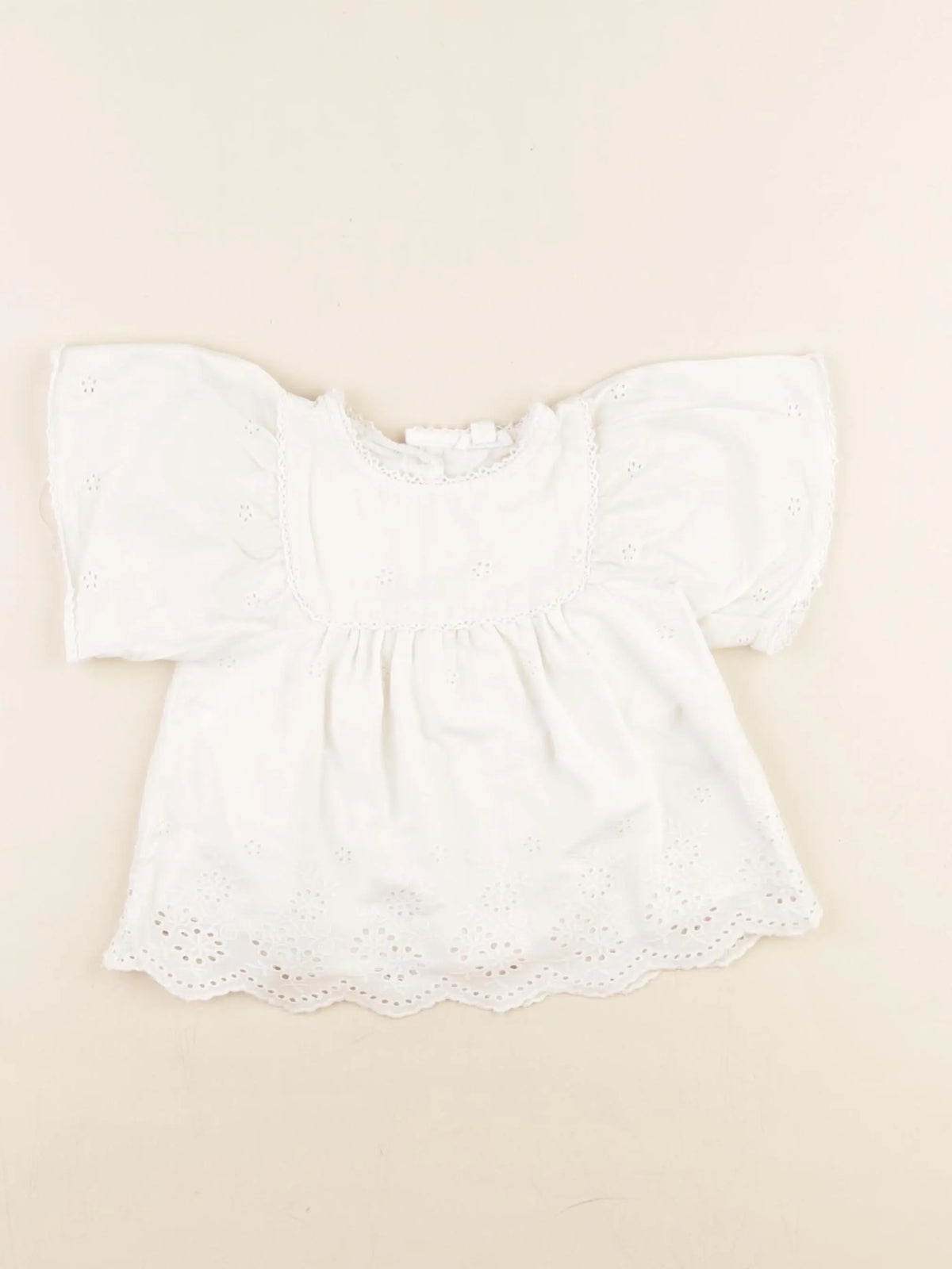 Vertbaudet - blouse blanc - 12 mois