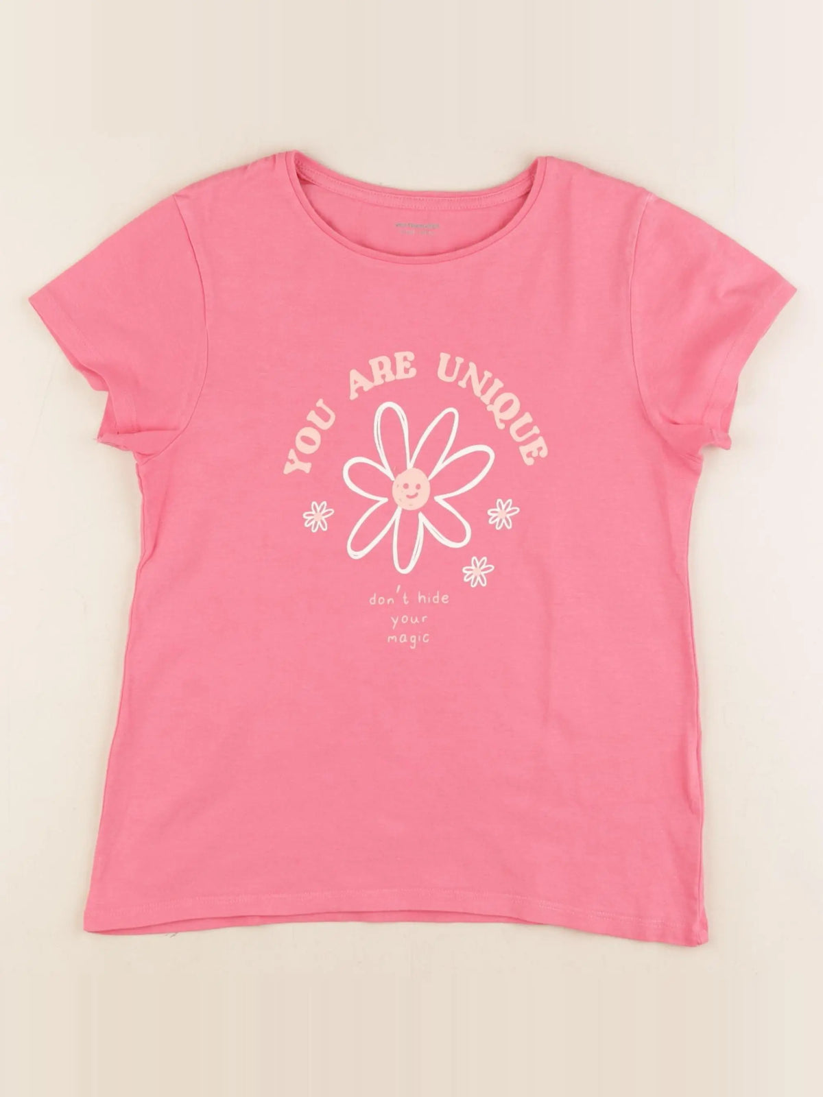 Vertbaudet - tee-shirt rose - 10 ans